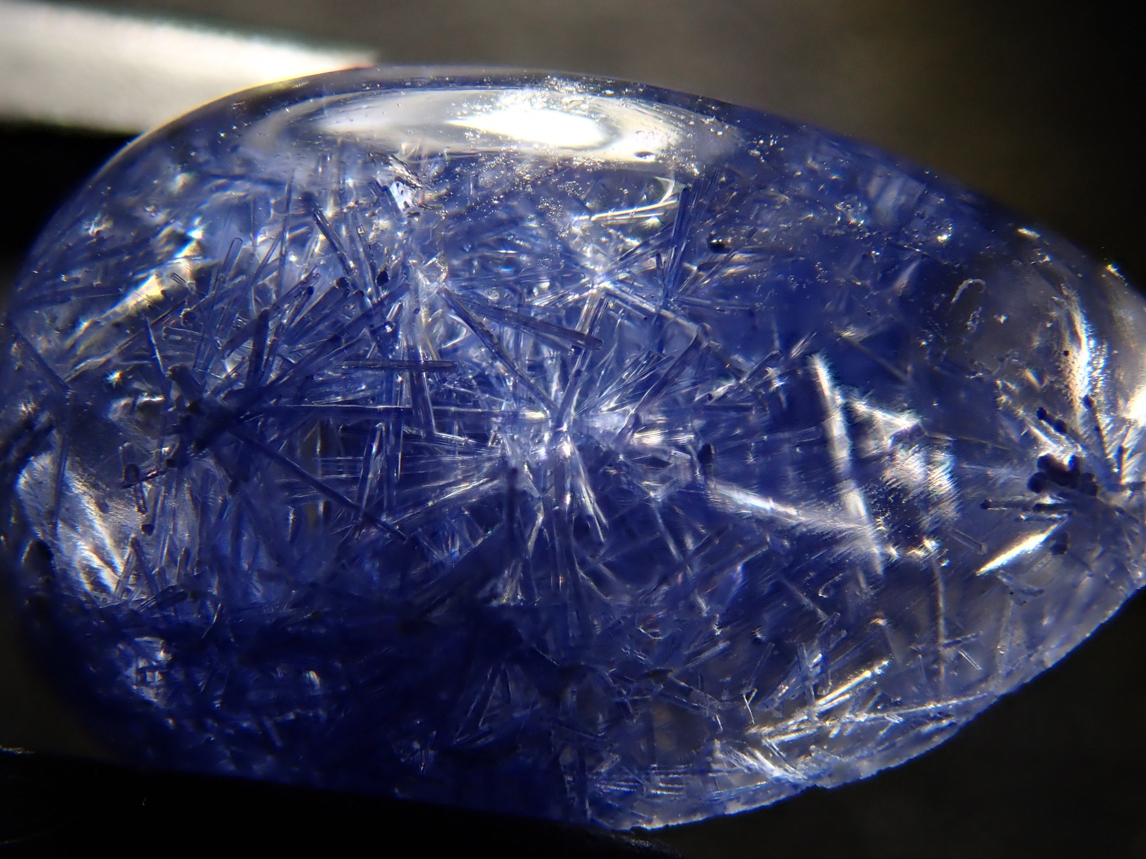 【12/17 22時販売】ブラジル産デュモルチェライトインクォーツ 2.012ctルース