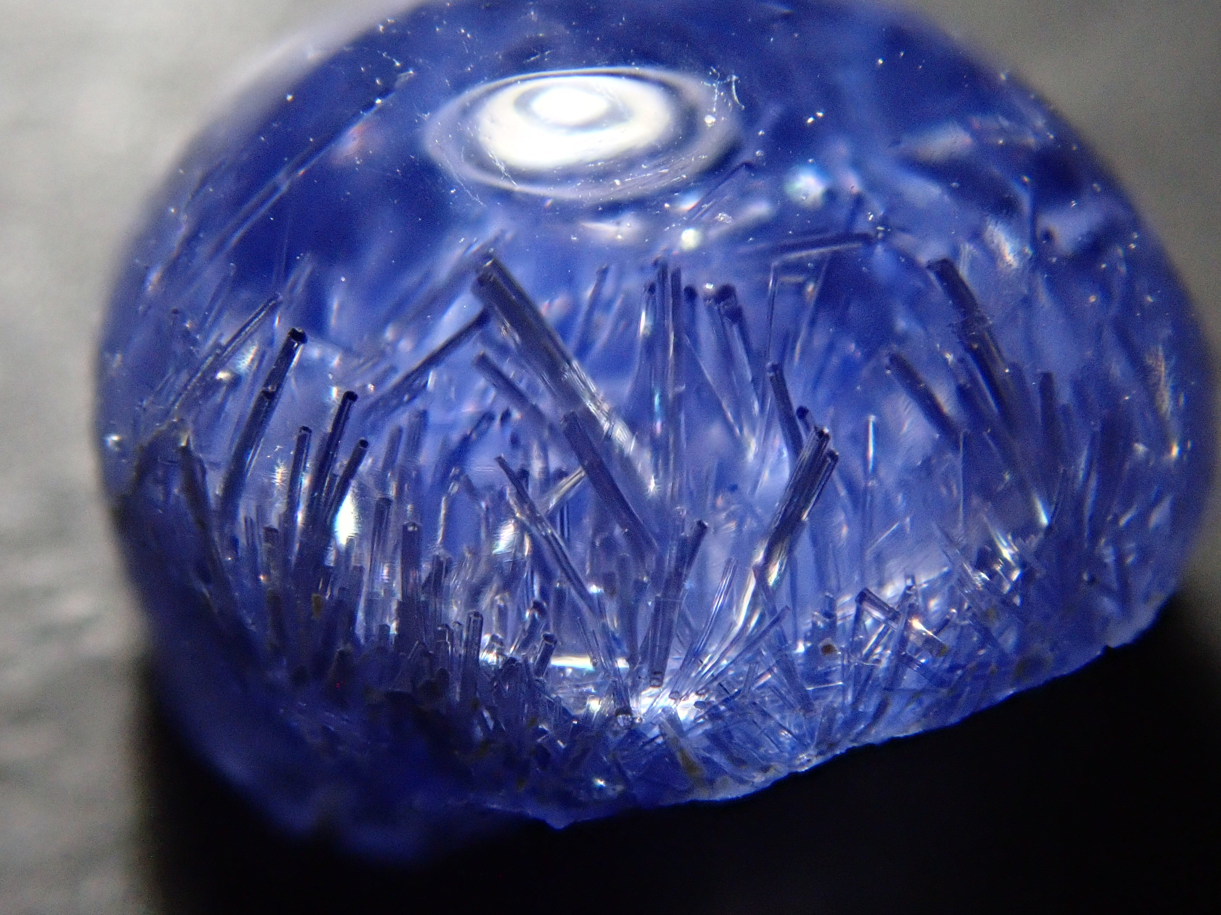 [12561680] Brazilian Dumortierite in Quartz 1.995ct Loose Stone