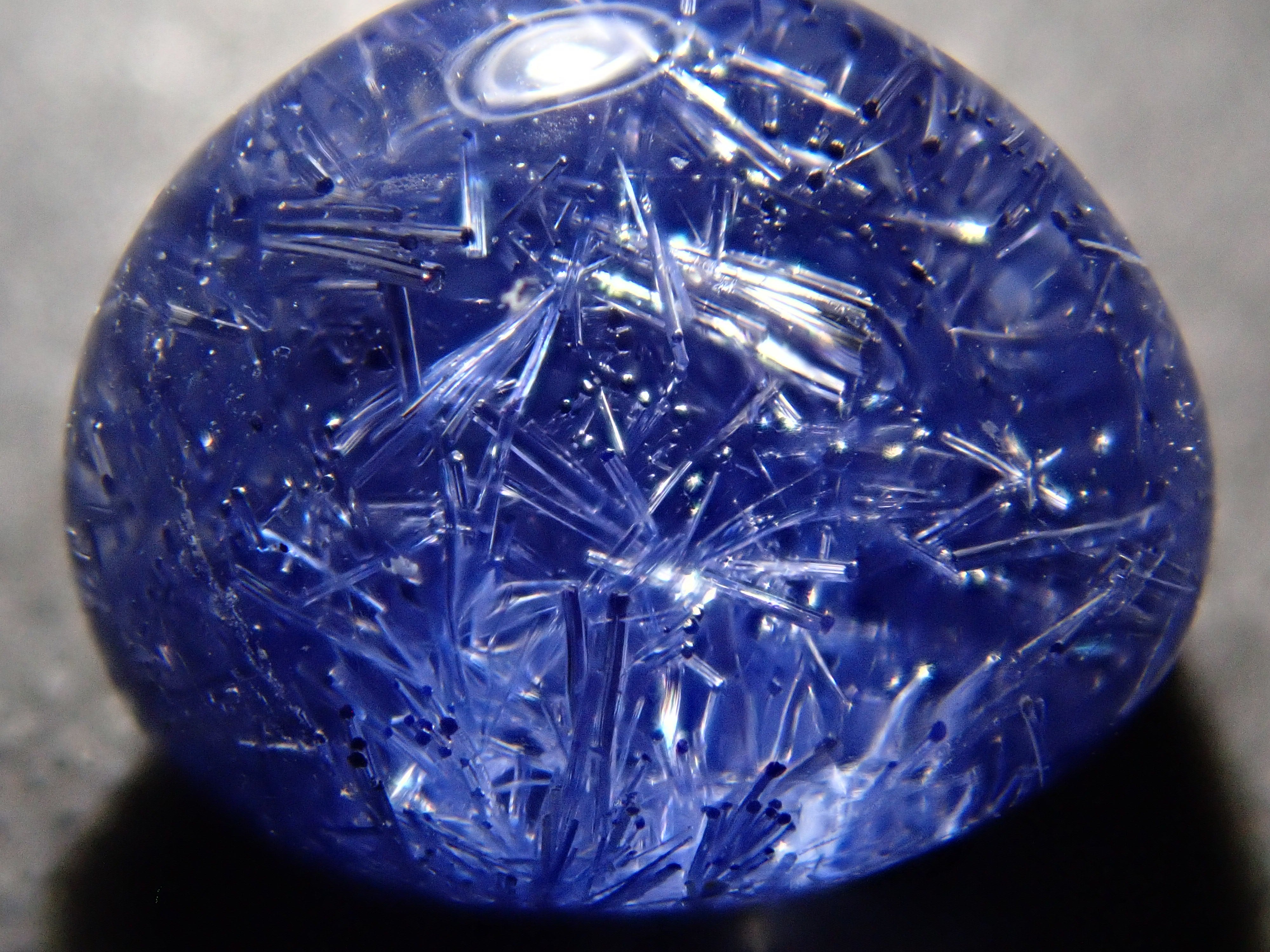 [12561680] Brazilian Dumortierite in Quartz 1.995ct Loose Stone