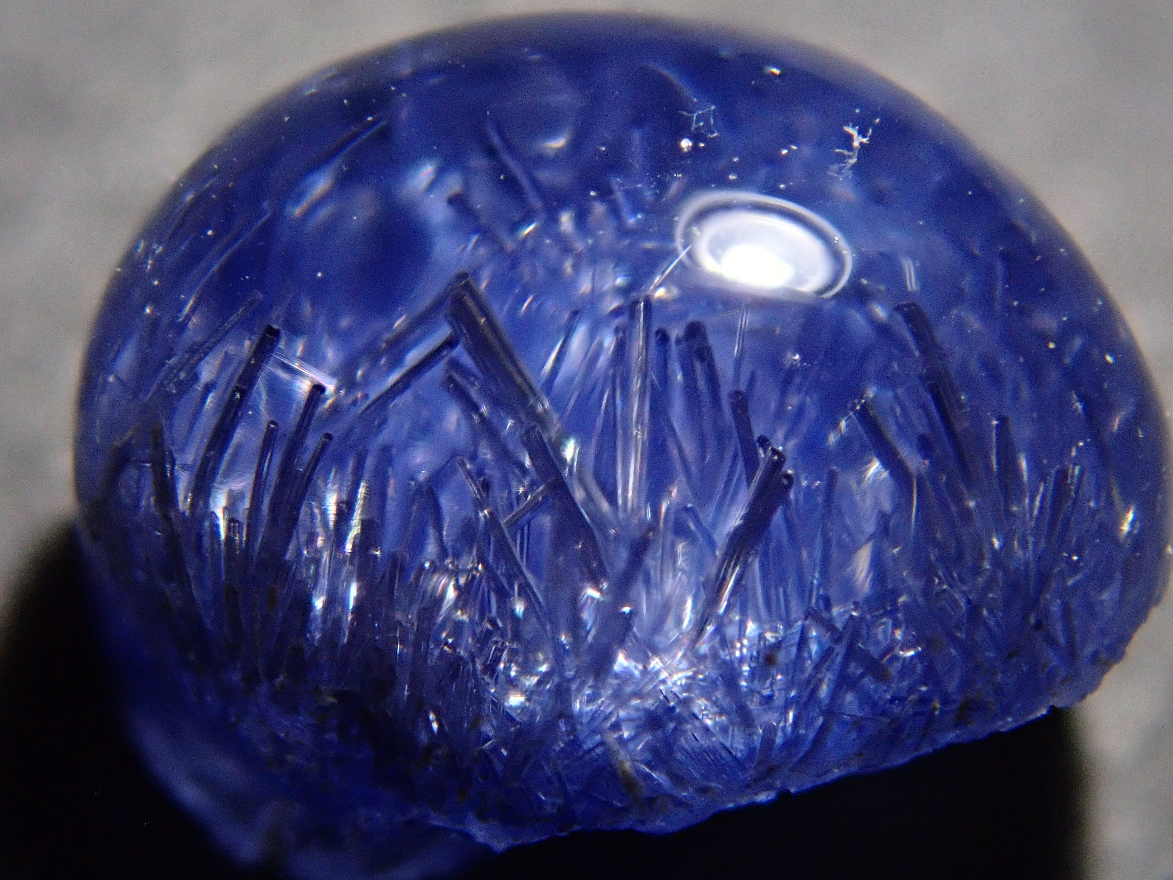 [12561680] Brazilian Dumortierite in Quartz 1.995ct Loose Stone