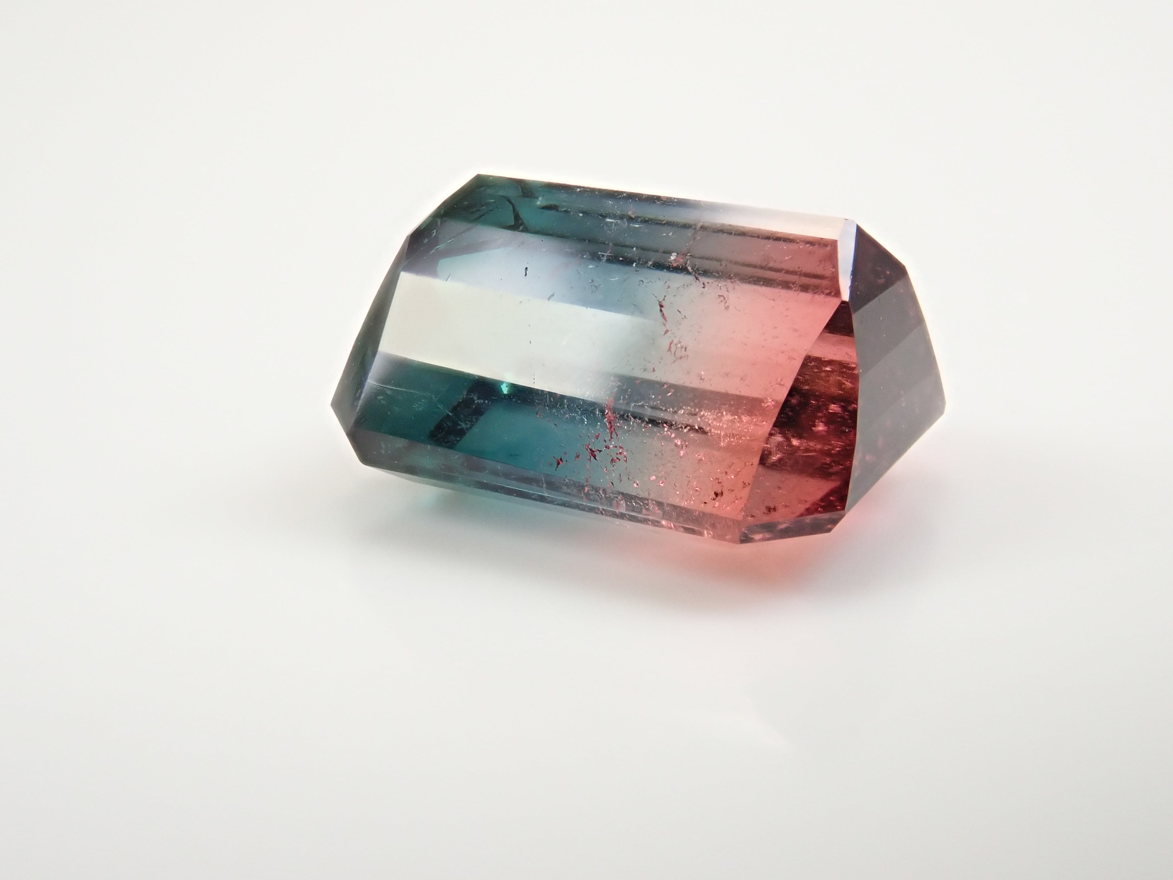 [12561688] Brazilian Bicolor Tourmaline 7.268ct Loose
