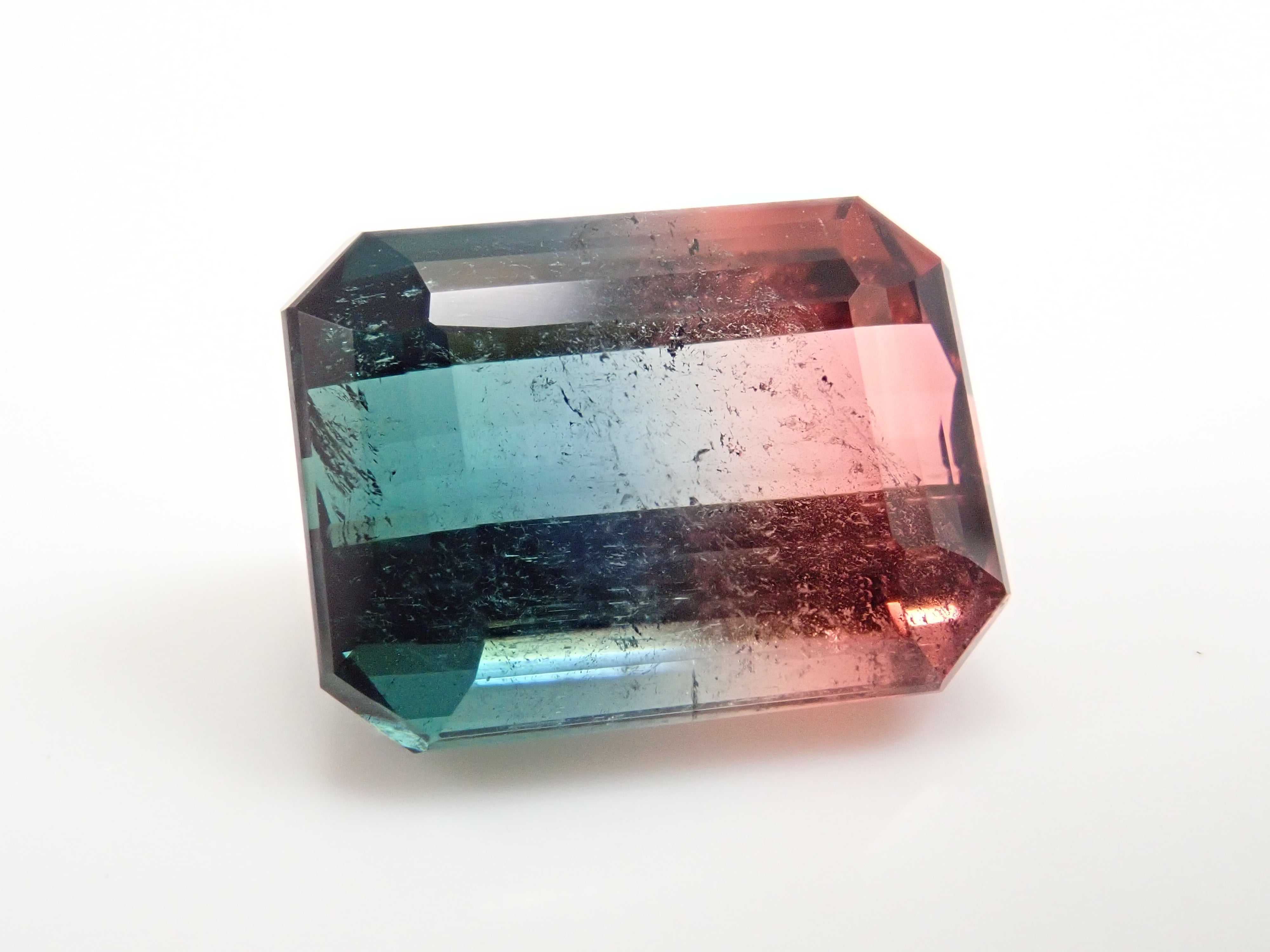 [12561688] Brazilian Bicolor Tourmaline 7.268ct Loose