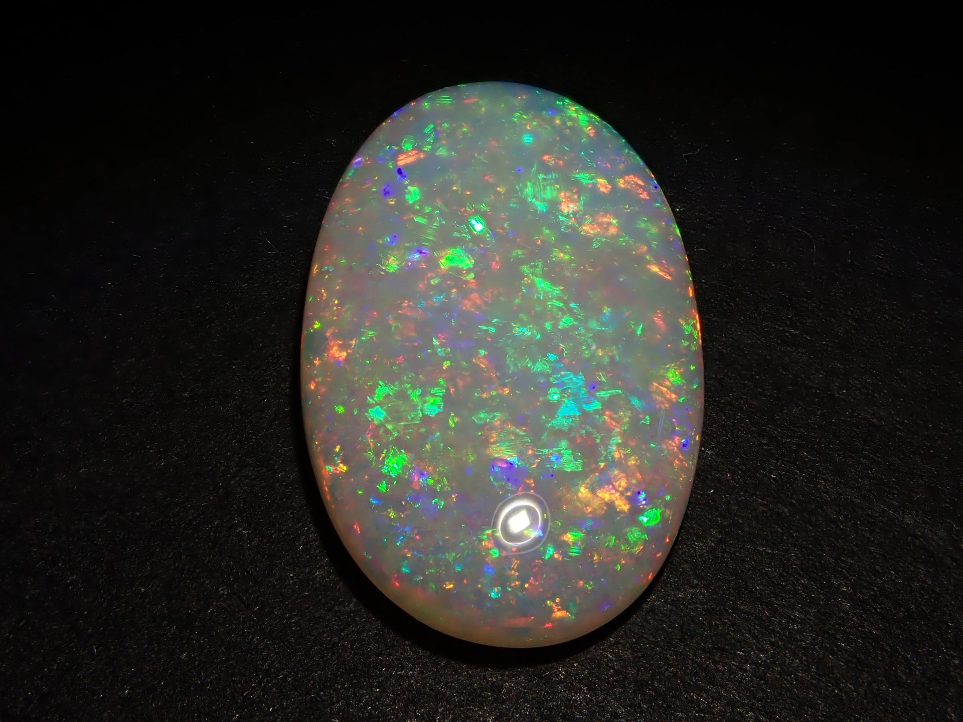 オーストラリア産ブラックオパール 6.560ctルース 鑑別書 7.25 Ratti 6.50カラット スーパーマルチファイアオパールストーン 認定 天然オーバル ホワイト オーストラリア産ルース