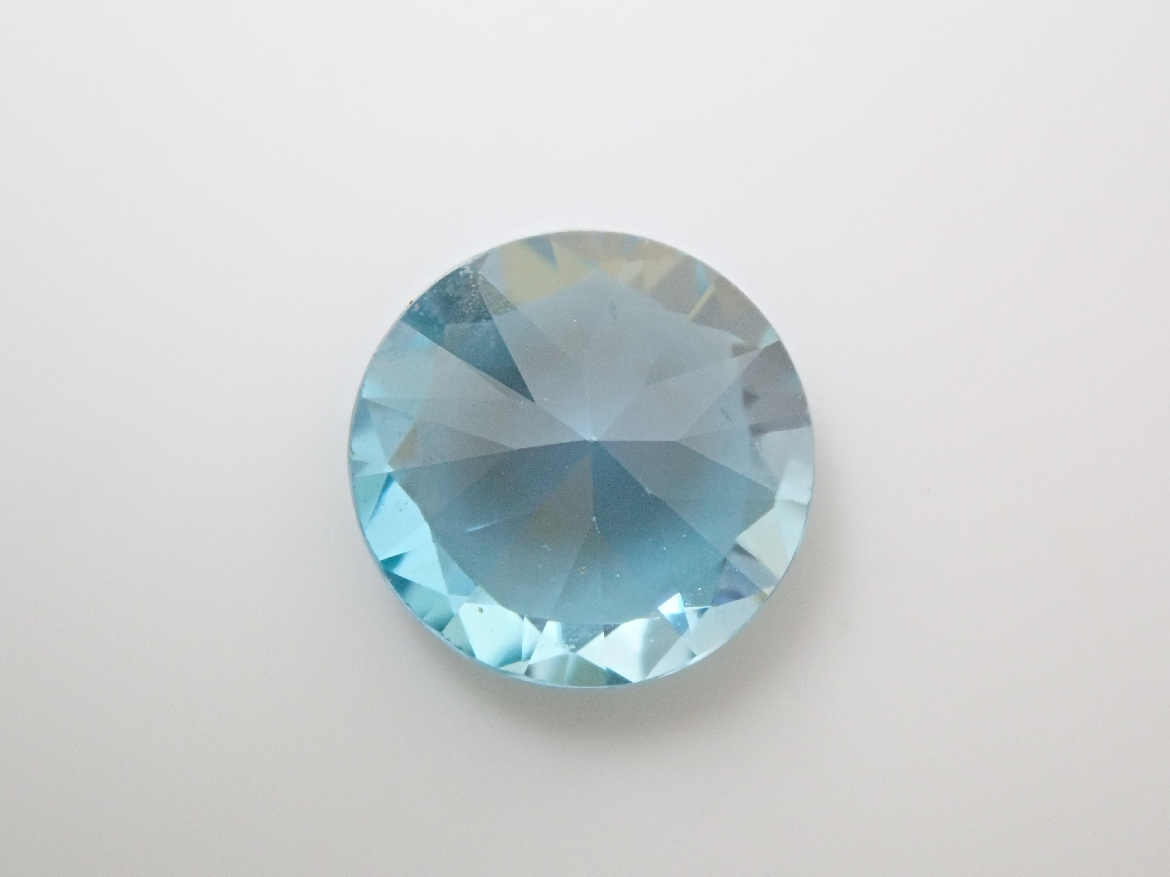 Cambodian blue zircon 5.9mm/0.910ct loose