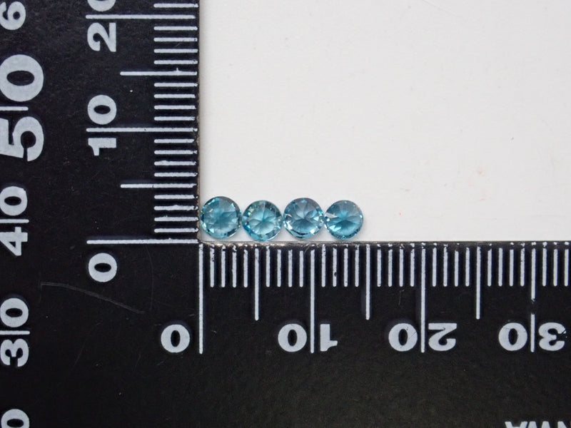 柬埔寨拉塔納基里藍鋯石1顆（3.6-3.9mm）《多買有優惠》
