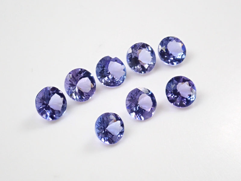 《Limited to 8 stones》 Tanzanite raw stone, loose 2 stone set (5.0-5.5mm)《Multiple purchase discount available》