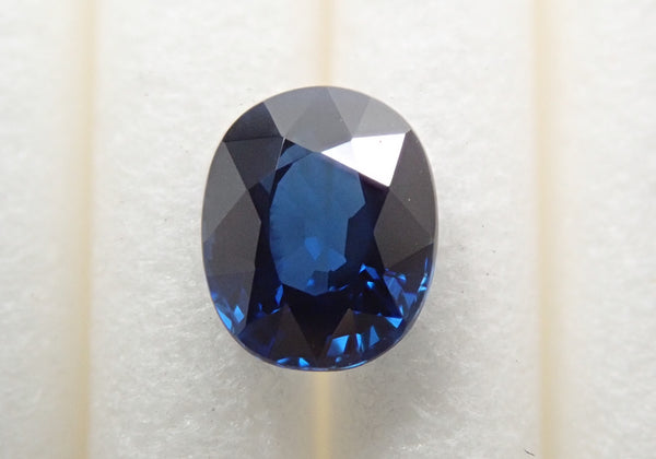 Unheated royal blue sapphire 0.560ct loose AIGS