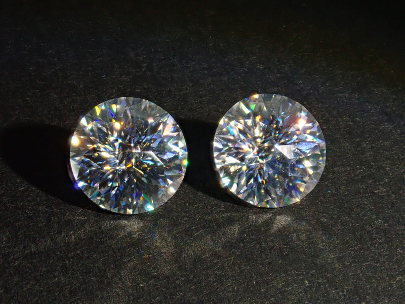 《Limited to 2 stones》Synthetic moissanite 1 stone loose (Empire cut, 8mm)《Multiple purchase discount available》
