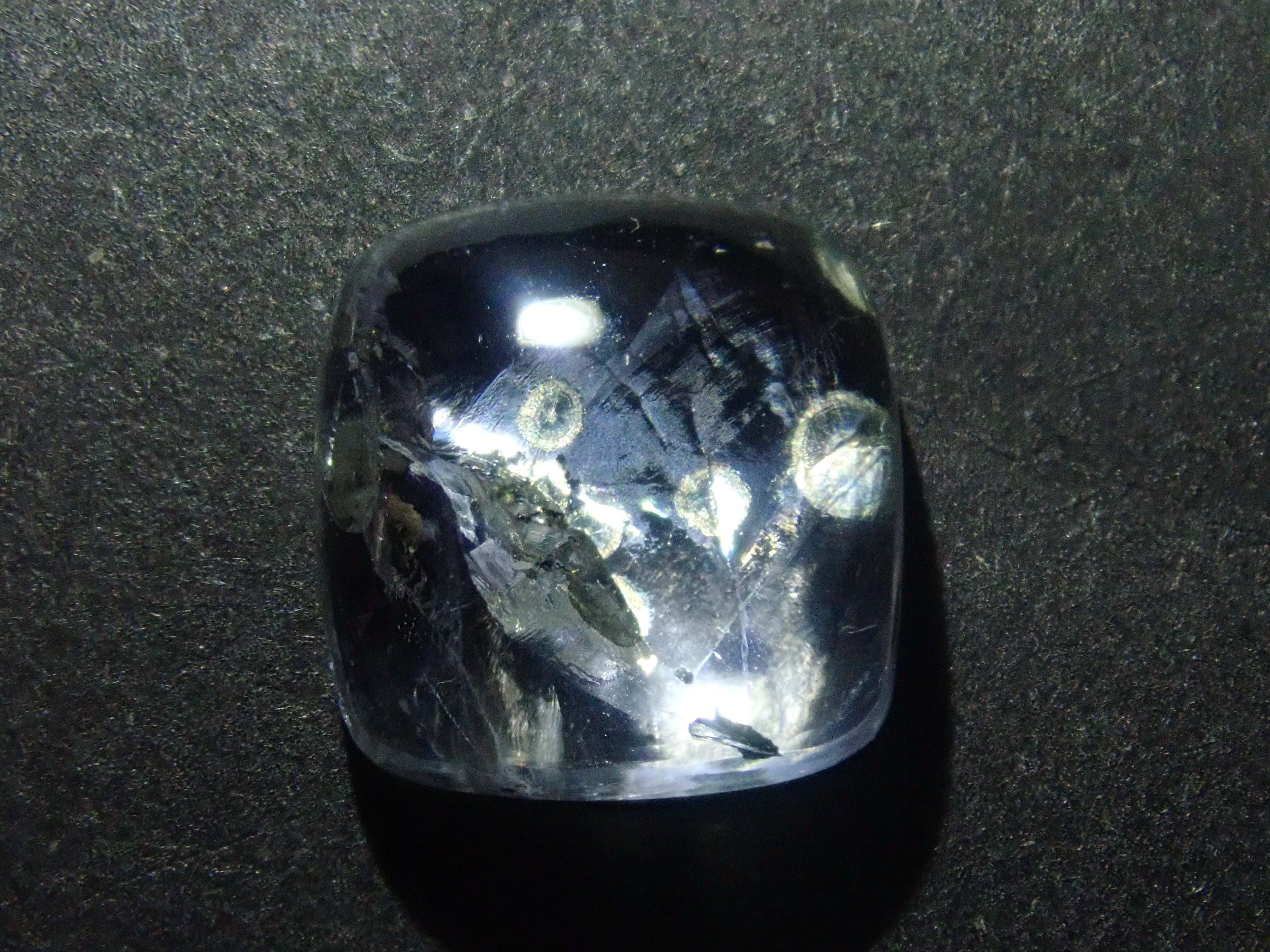 【12/20 22時販売】《限定6石》ブラジル産のパイライトインクォーツ1石ルース（平均3.2ct）《複数購入割引有》