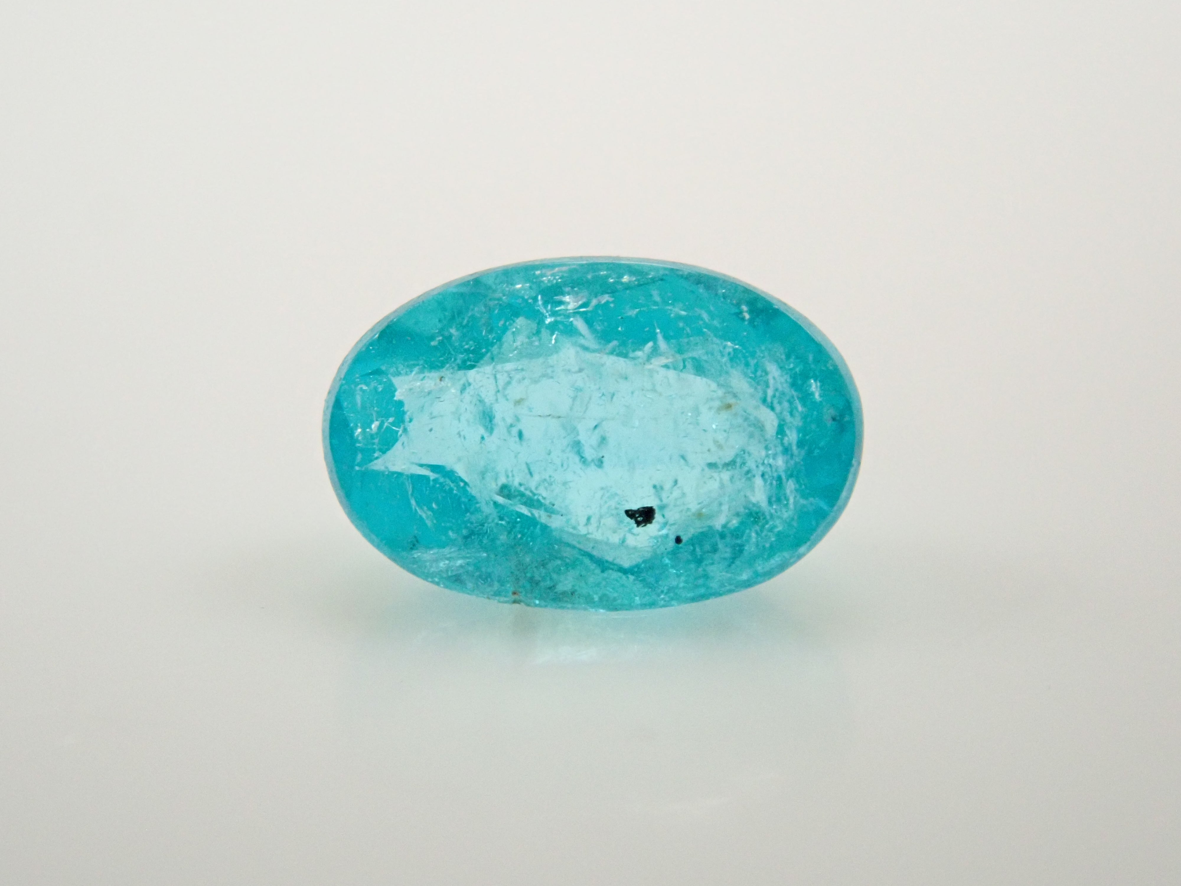 【1/9 22時販売】ブラジル産パライバトルマリン 0.115ctルース（CuO:2.0%,MnO:0.6%）