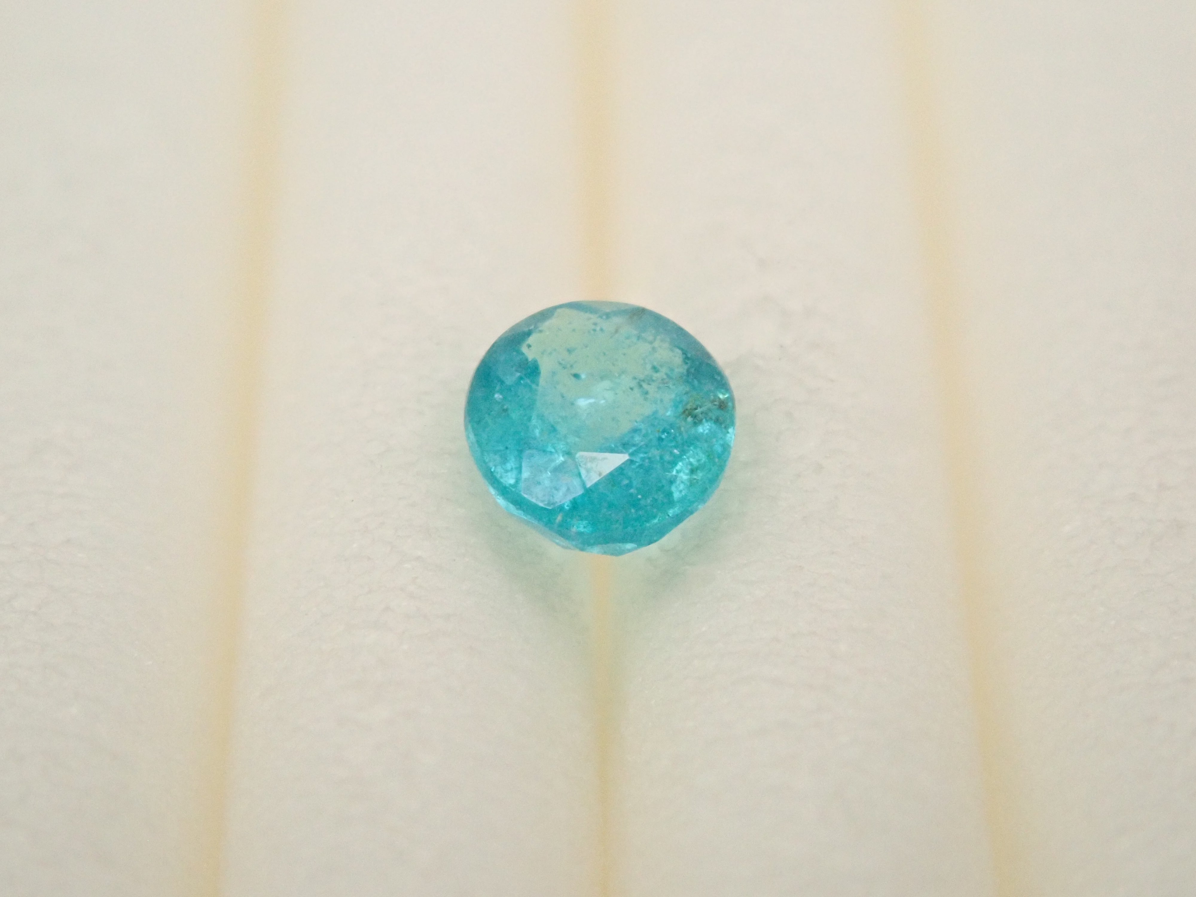 【12/30 22時販売】ブラジル産パライバトルマリン 0.128ctルース（CuO:1.7%,MnO:3.4%）