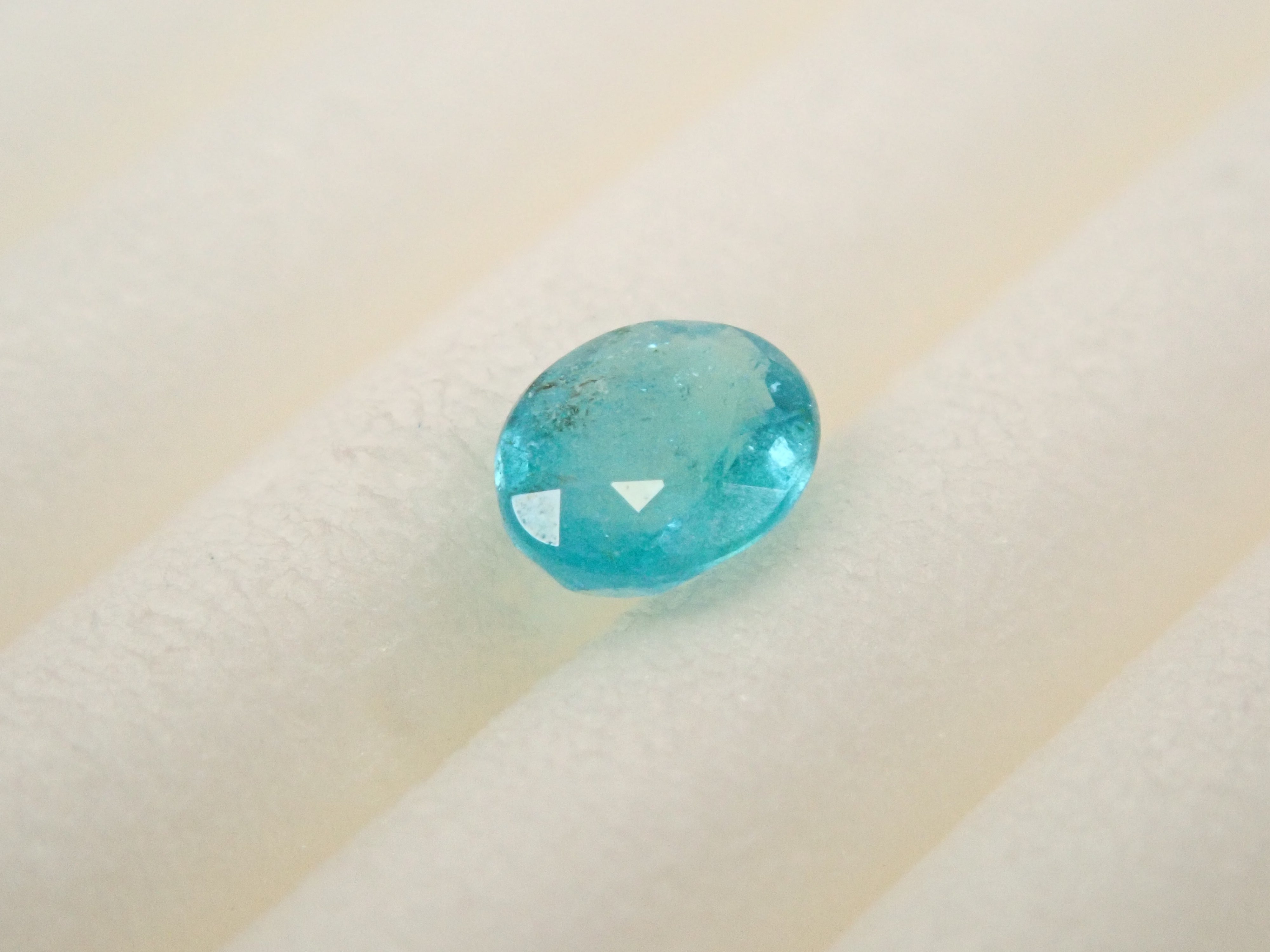 【12/30 22時販売】ブラジル産パライバトルマリン 0.128ctルース（CuO:1.7%,MnO:3.4%）