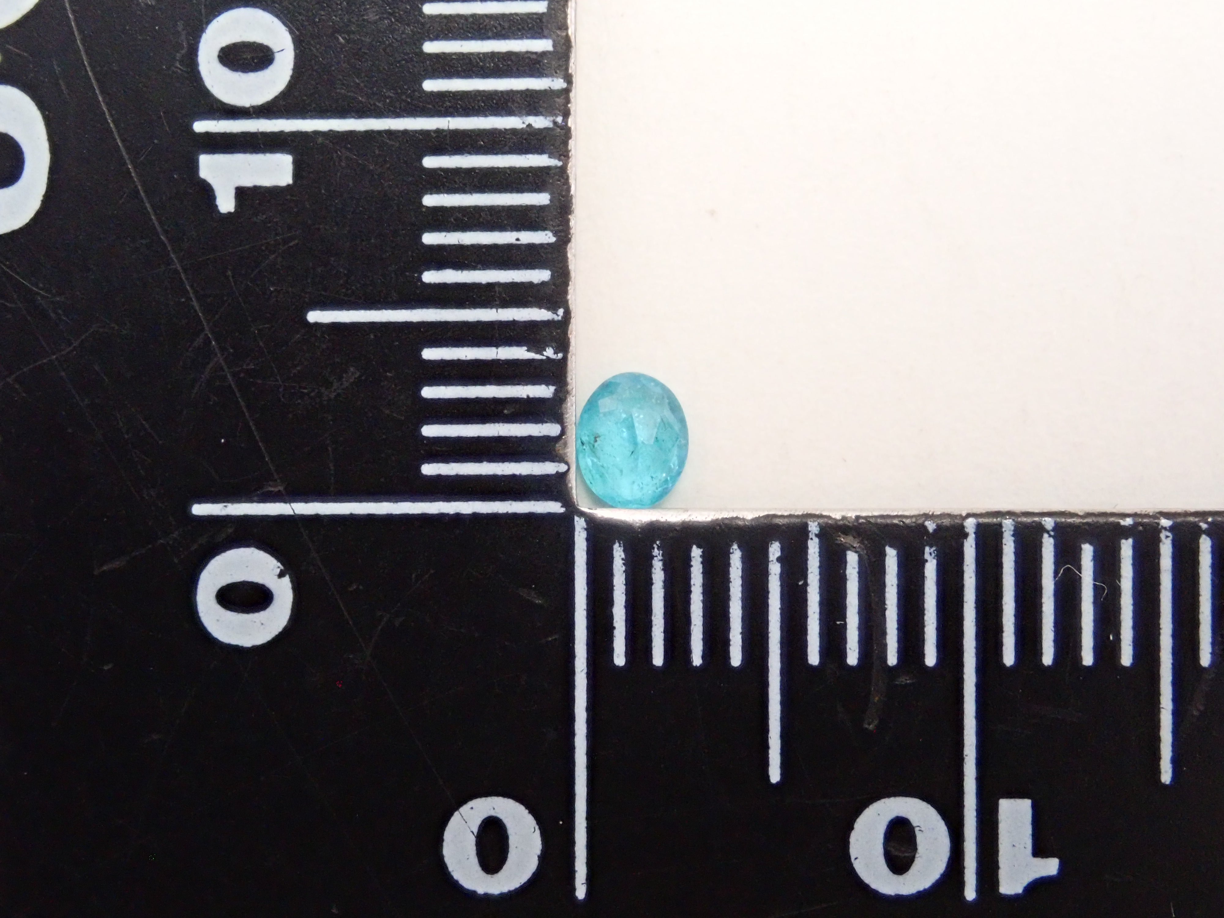 【12/30 22時販売】ブラジル産パライバトルマリン 0.128ctルース（CuO:1.7%,MnO:3.4%）