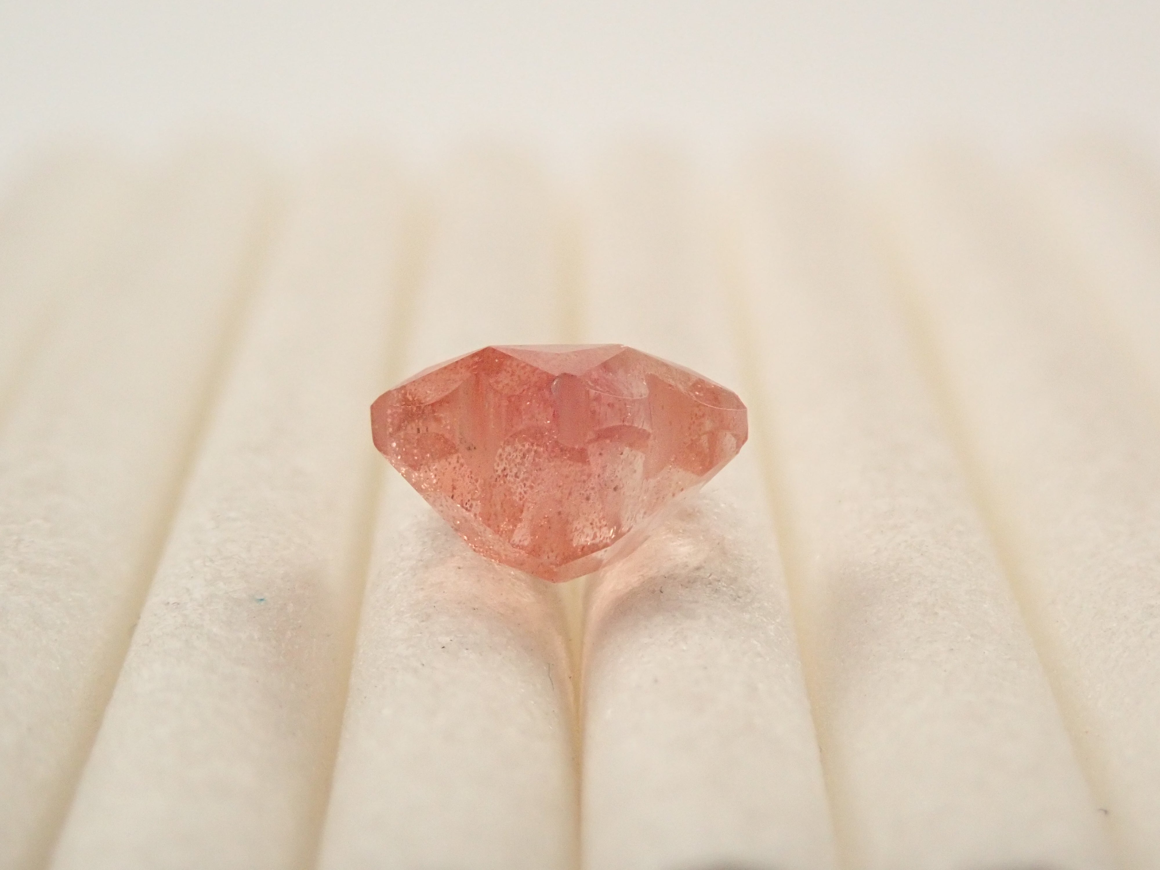 【抽選販売0117_02】【さくらシェイプ】アメリカ産オレゴンサンストーン 1.201ctルース