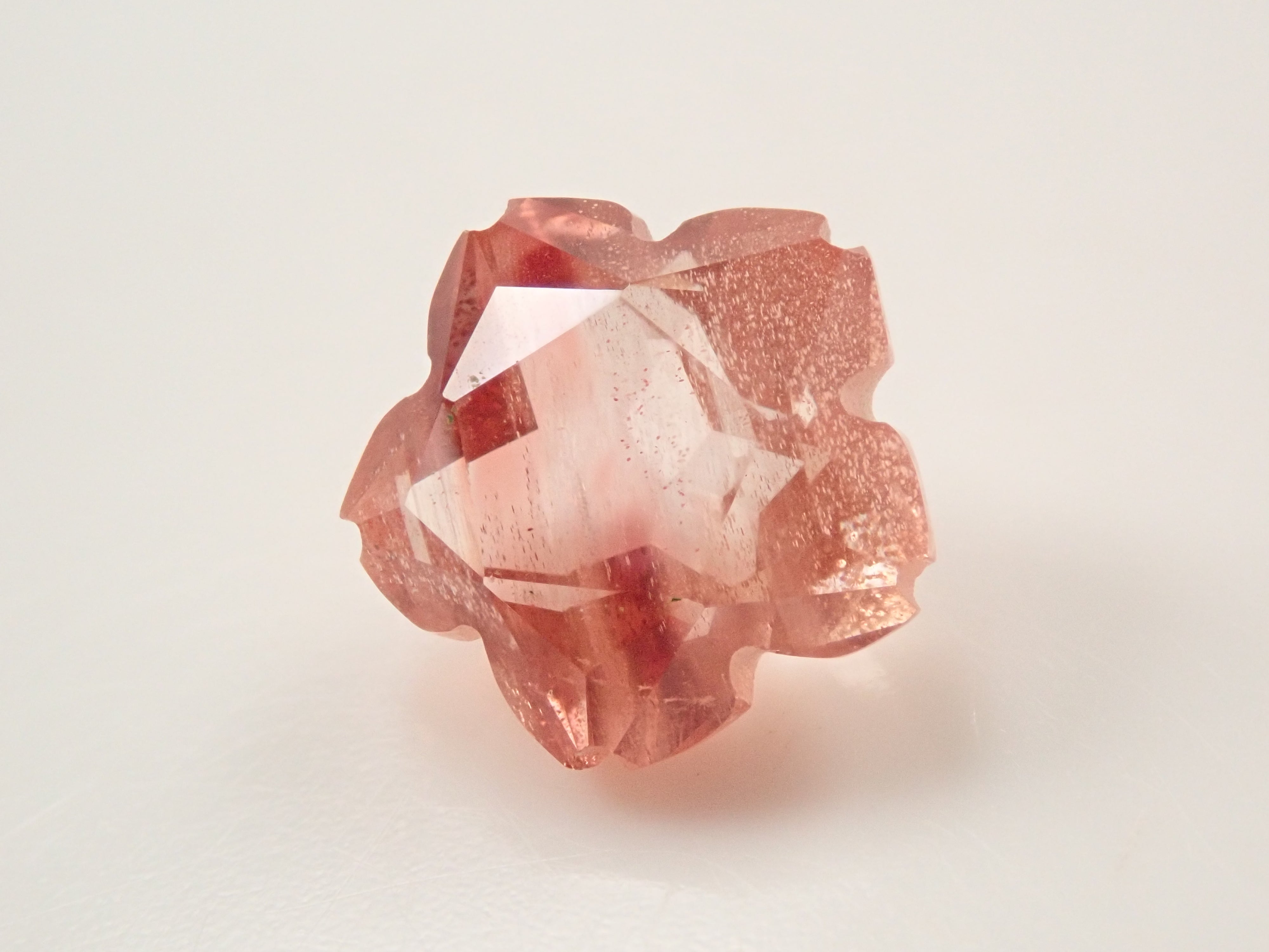 【抽選販売0117_02】【さくらシェイプ】アメリカ産オレゴンサンストーン 1.201ctルース