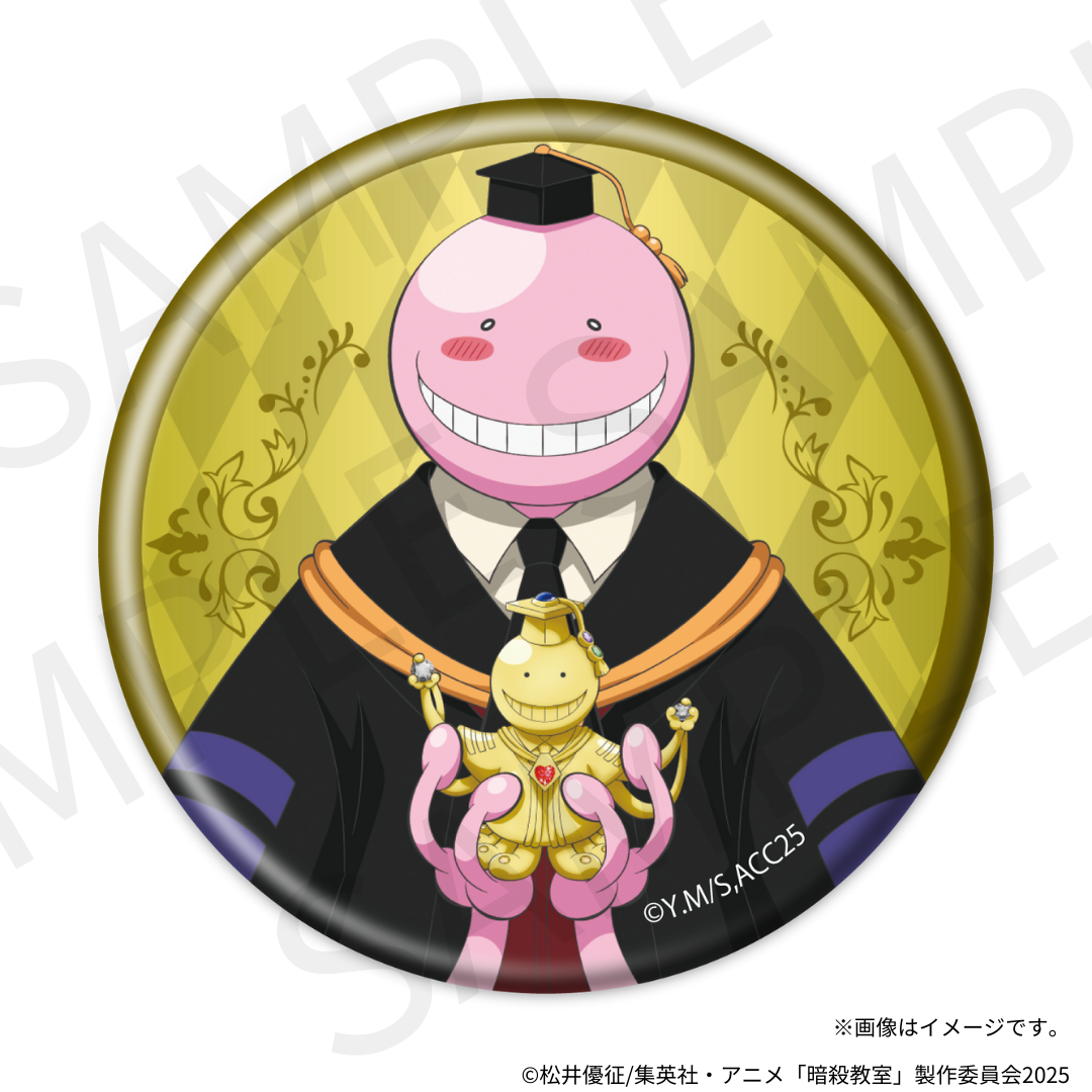 暗殺教室 RAKU CAFE アクリルスタンド 缶バッチ 潮田渚 おまけ付き 