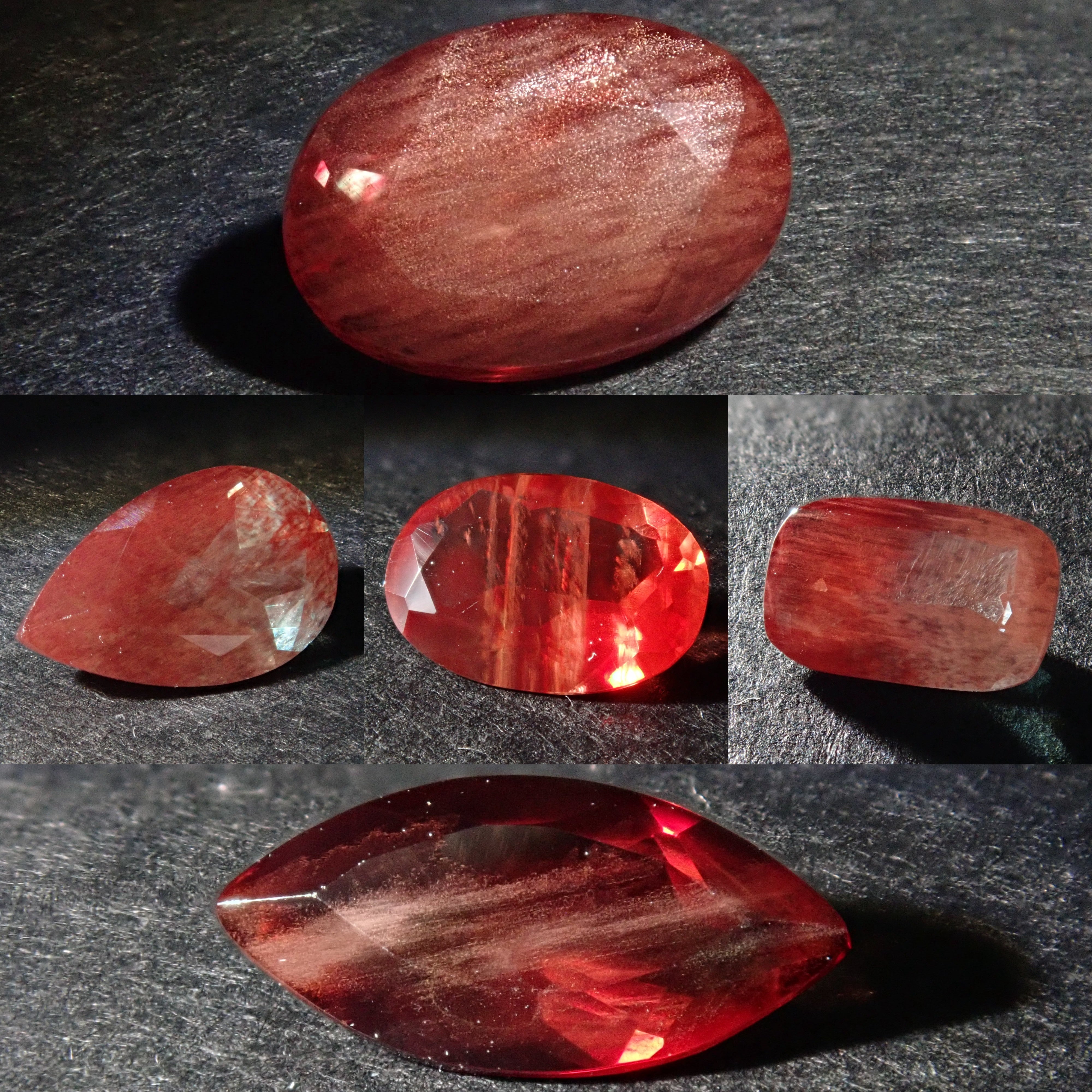 1 stone of Tibetan andesine and bicolor andesine (discount available for multiple purchases)