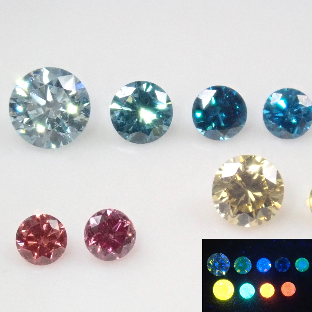 [On sale at 22:00 on 2/24] {Limited to 9 stones} Diamond Gacha💎 1 loose treated diamond (ice blue, purple, etc. / 1.7-3.0mm) {Multiple purchase discount available}