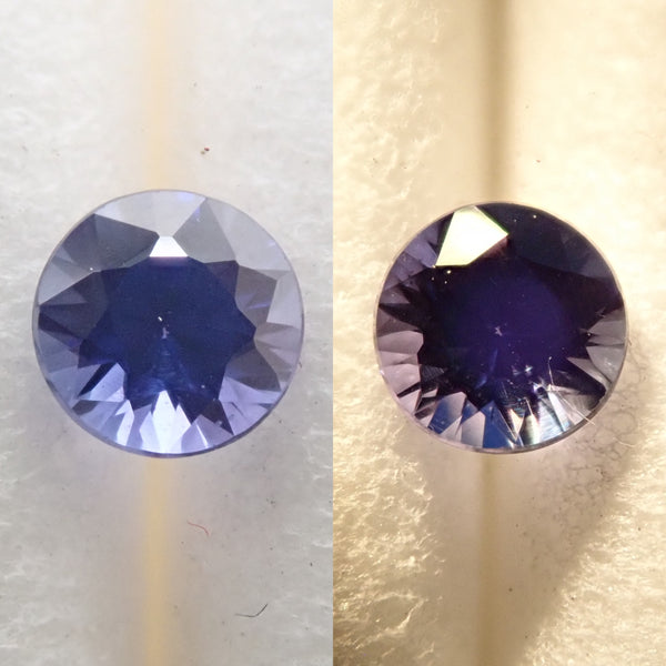 Color change sapphire from Tanzania 3.1mm/0.166ct loose
