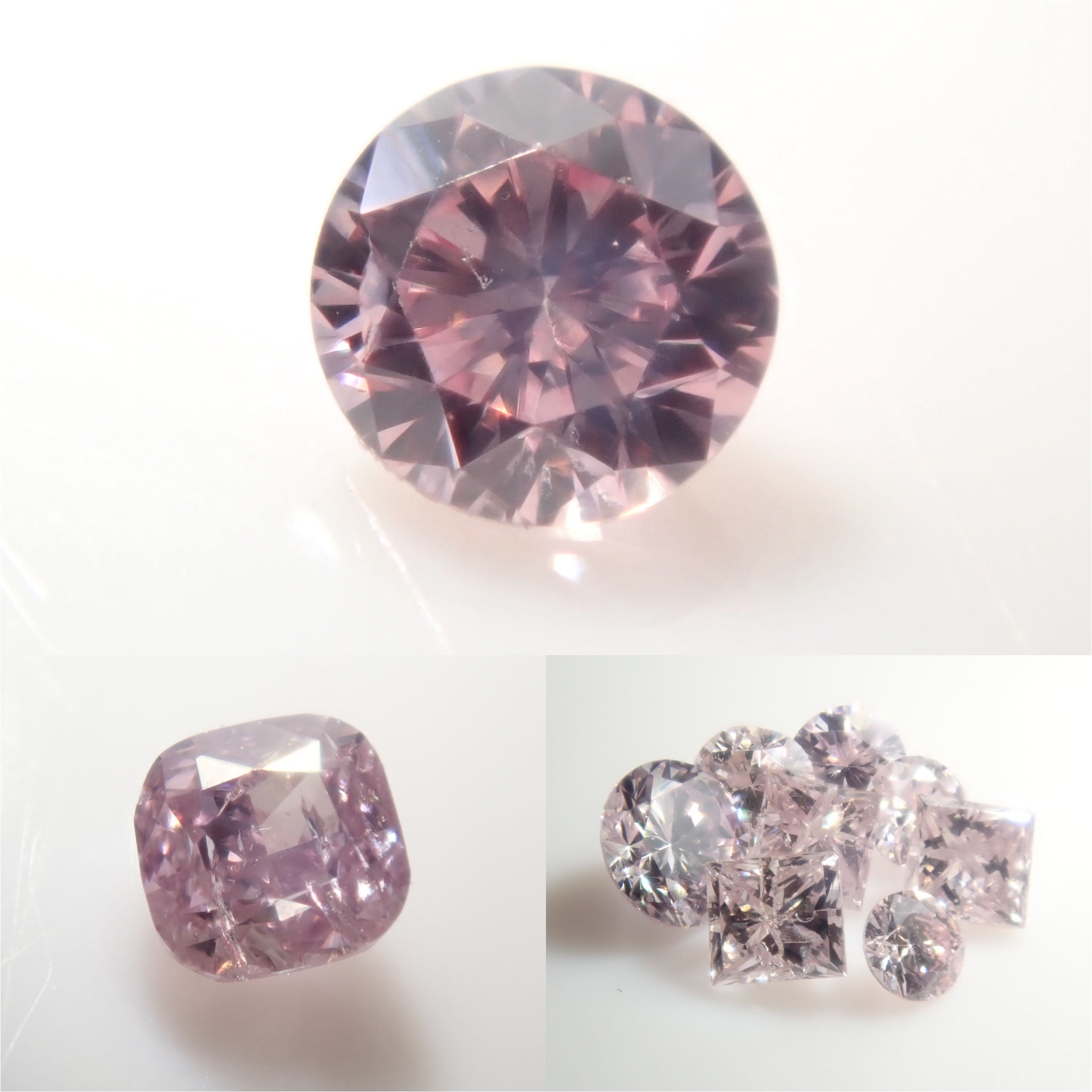 【11/9 22時販売】ピンクダイヤガチャ💎（FANCY INTENSE/0.063ct 中宝ソ付き通常98,000円やFANCY PURPLISH PINK 1.7mm/0.021ctを2石含む）《複数購入割引有》