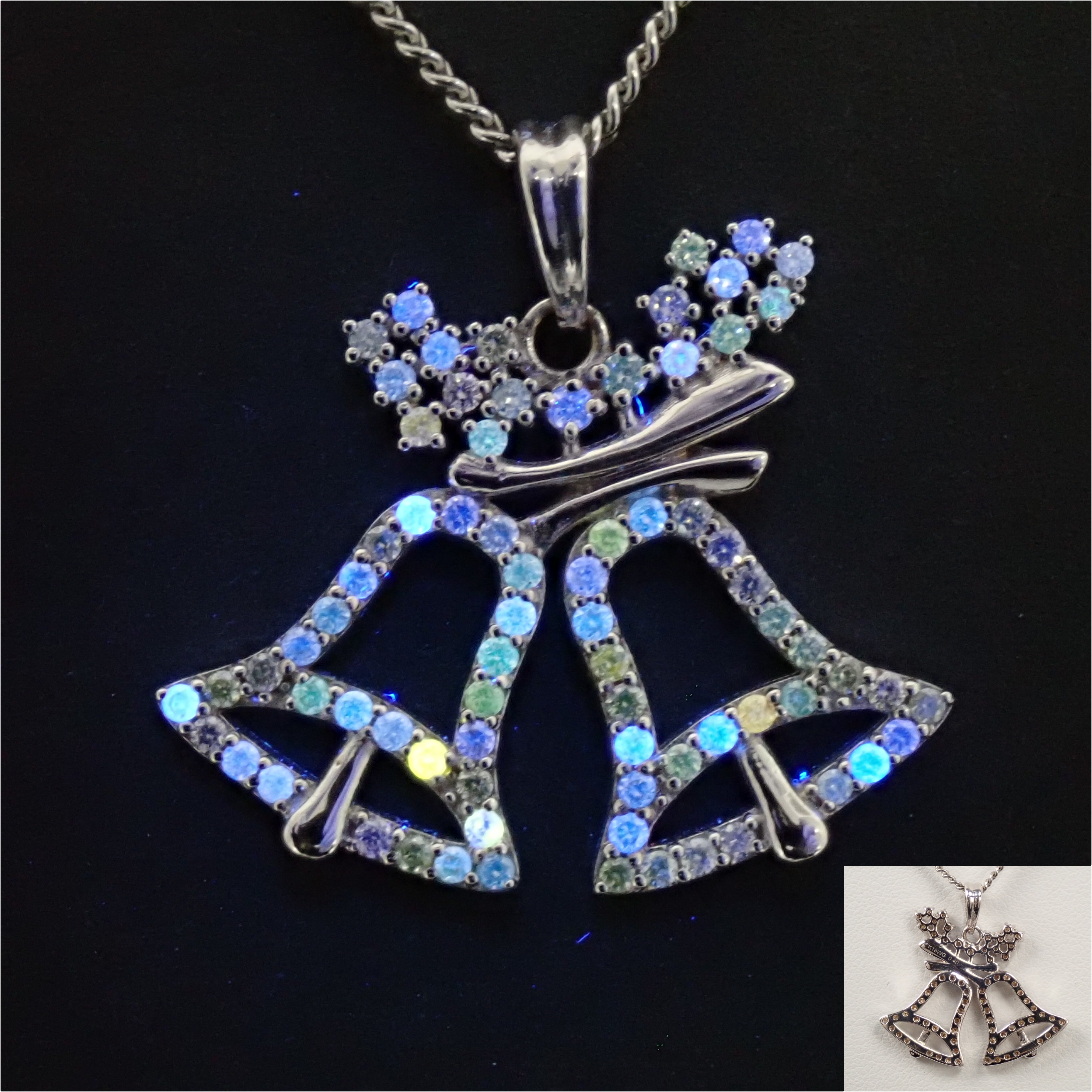 【5/26 22時販売】【カラフリ】K18WG ダイヤモンド 0.5ct ペンダント（ネックレス）