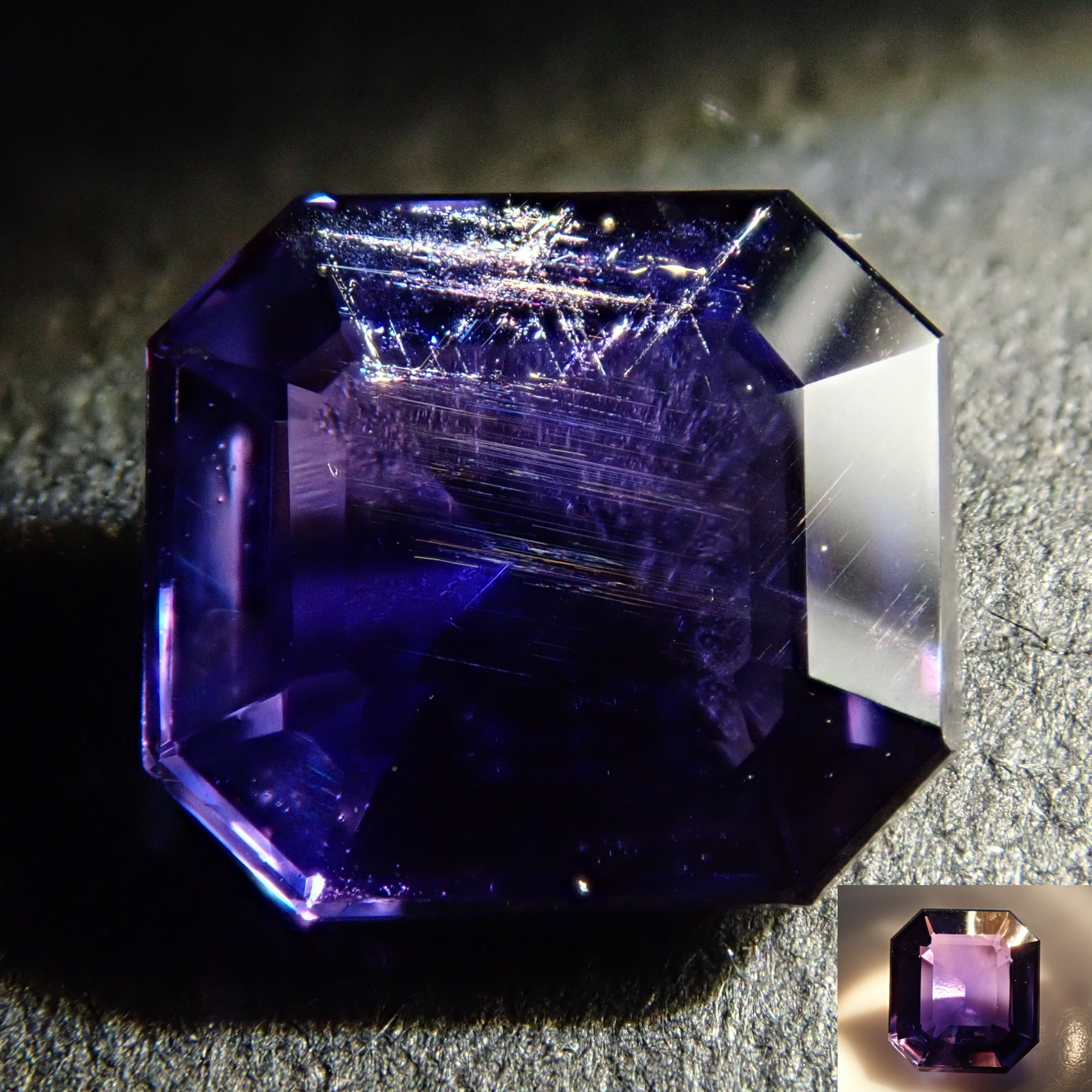 非加熱カラーチェンジサファイア 1.070ctルース 非加熱カラーチェンジサファイア 1.070ctルース