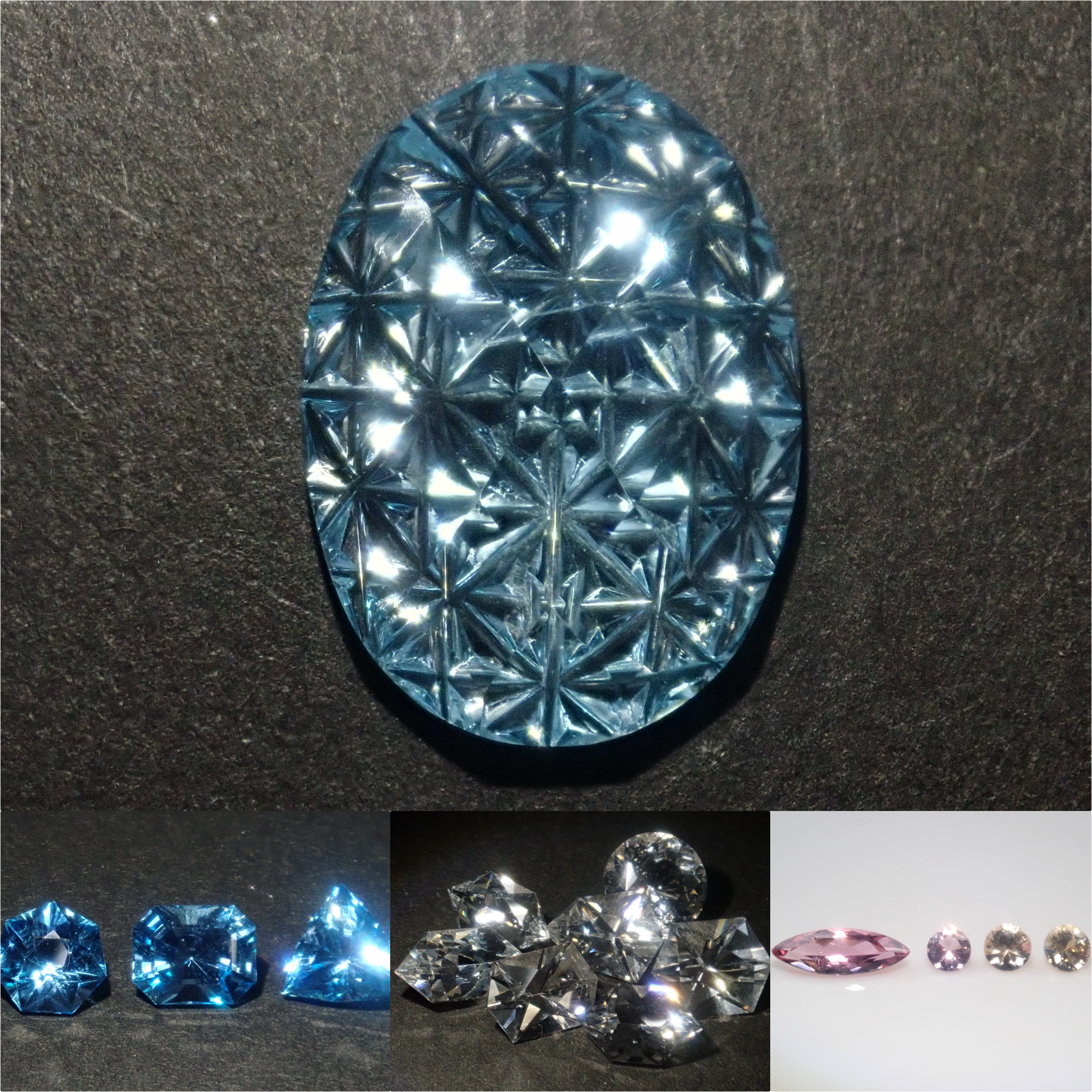 【3/1 22時販売】《限定15石》通常69,800円の甲州貴石切子10ctやシェリーカラーインペリアルトパーズ含むトパーズガチャ《複数購入割引有》　