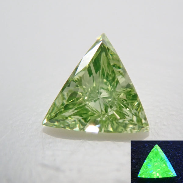 薄荷綠鑽石（處理）0.043克拉裸鑽（相當於VS級）