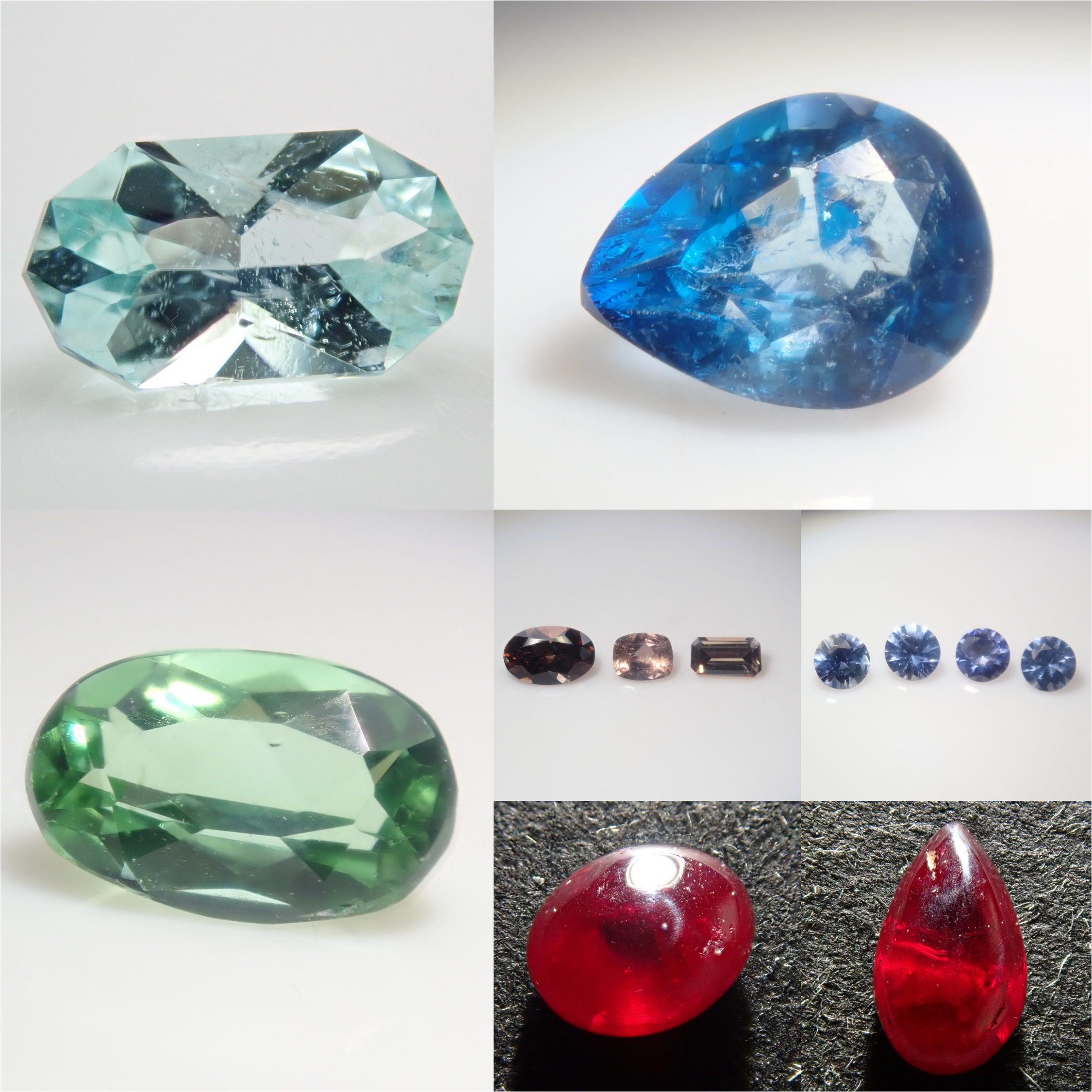 【1/4 22時販売】《限定12石》レアストーンガチャ💎ブラジル産パライバトルマリン0.22ct(ソーティング付)・ジンバブエ産ユークレース・モザンビーク産パライバトルマリン・ベニトアイト・アキシナイト・辰砂（シンシャ）《複数購入割引有》