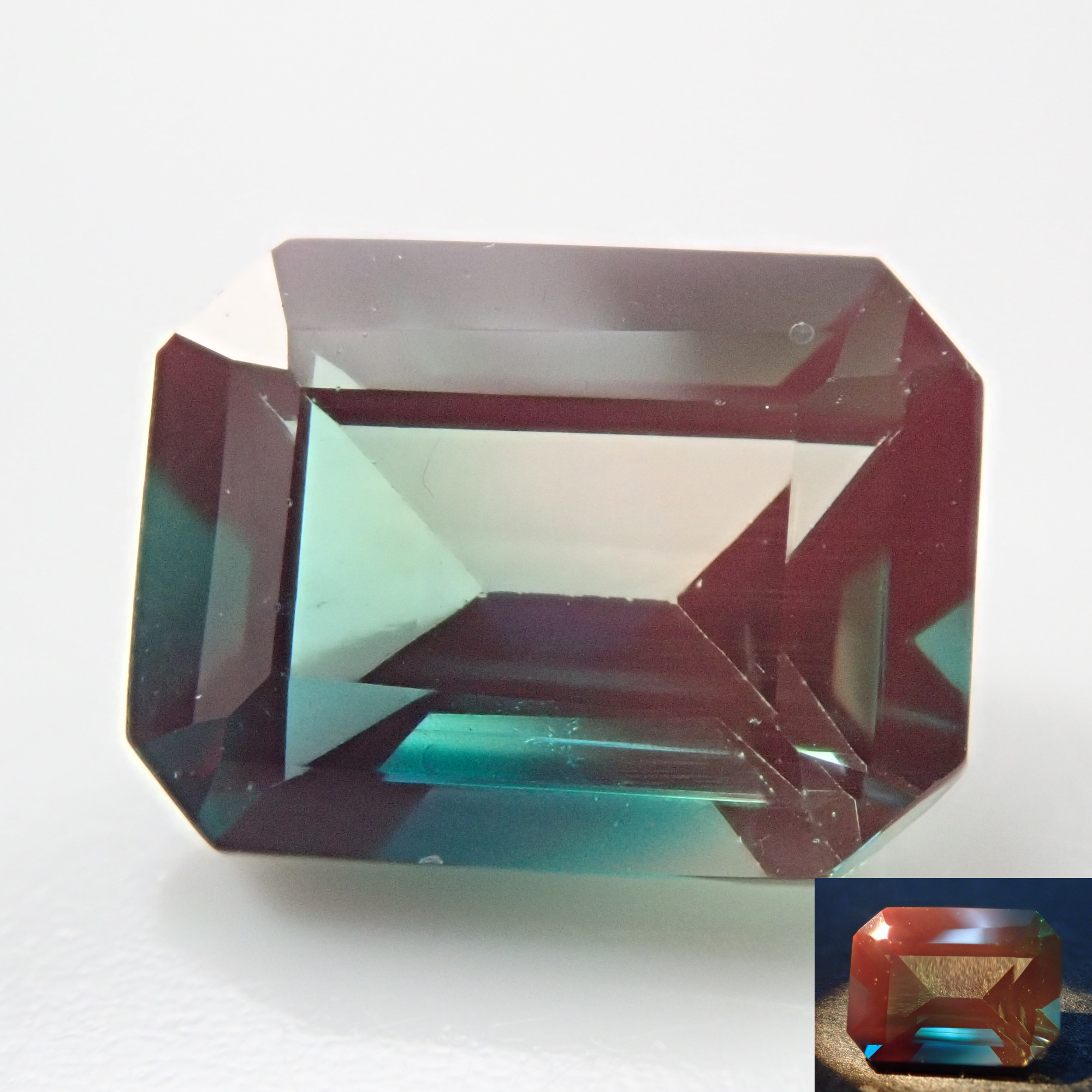 Mongolian bicolor andesine 1.471ct loose stone (color change andesine)