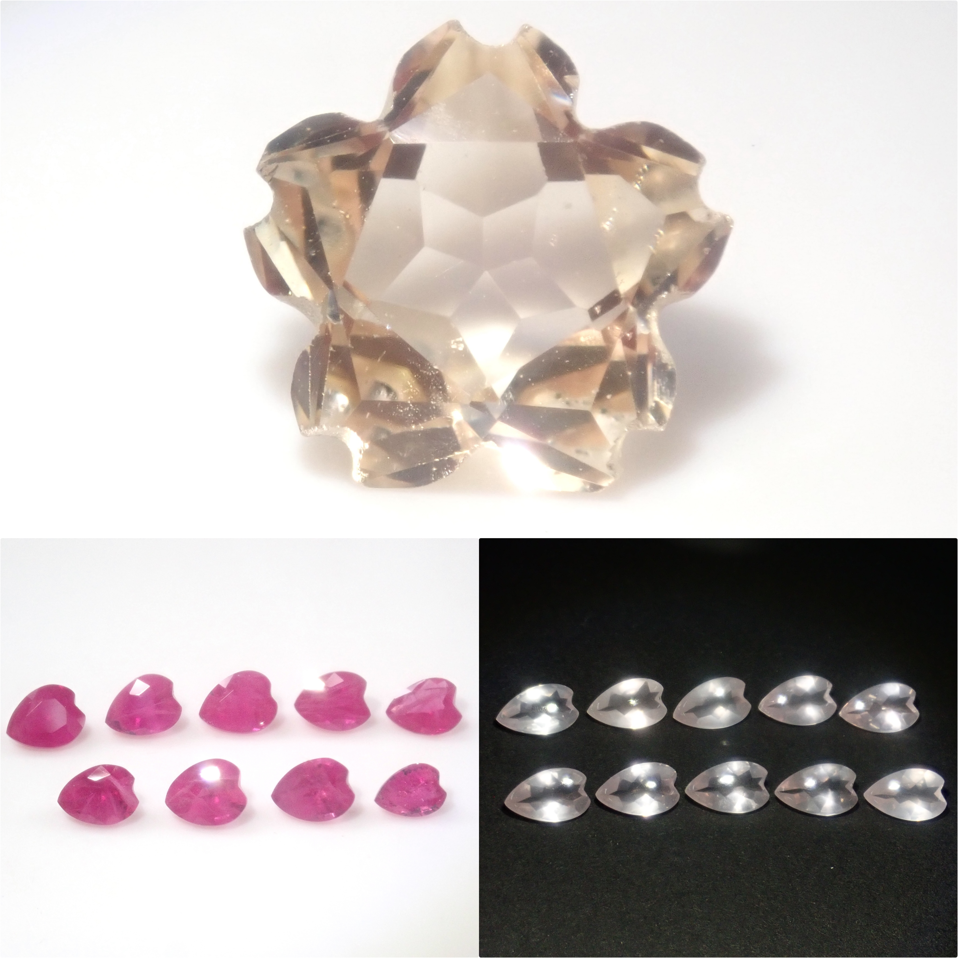 【6/7 22時販売】《限定10石》お花カットのジェムガチャ💎通常39,800円のさくらシェイプや新作カットのルビー（おまけで新作カット）《複数購入割引有》