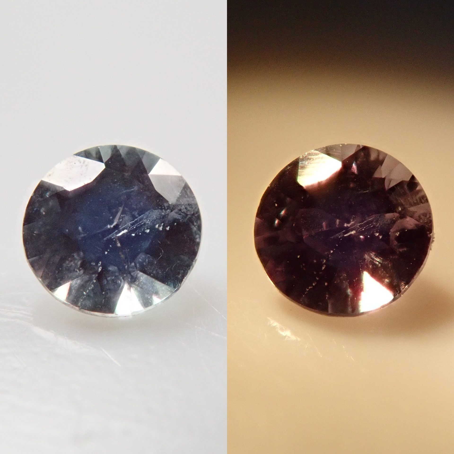 天然石　アレキサンドライト アレキサンドライト(宝石名アレキサンドライト)インド産 識別済 0.46ct