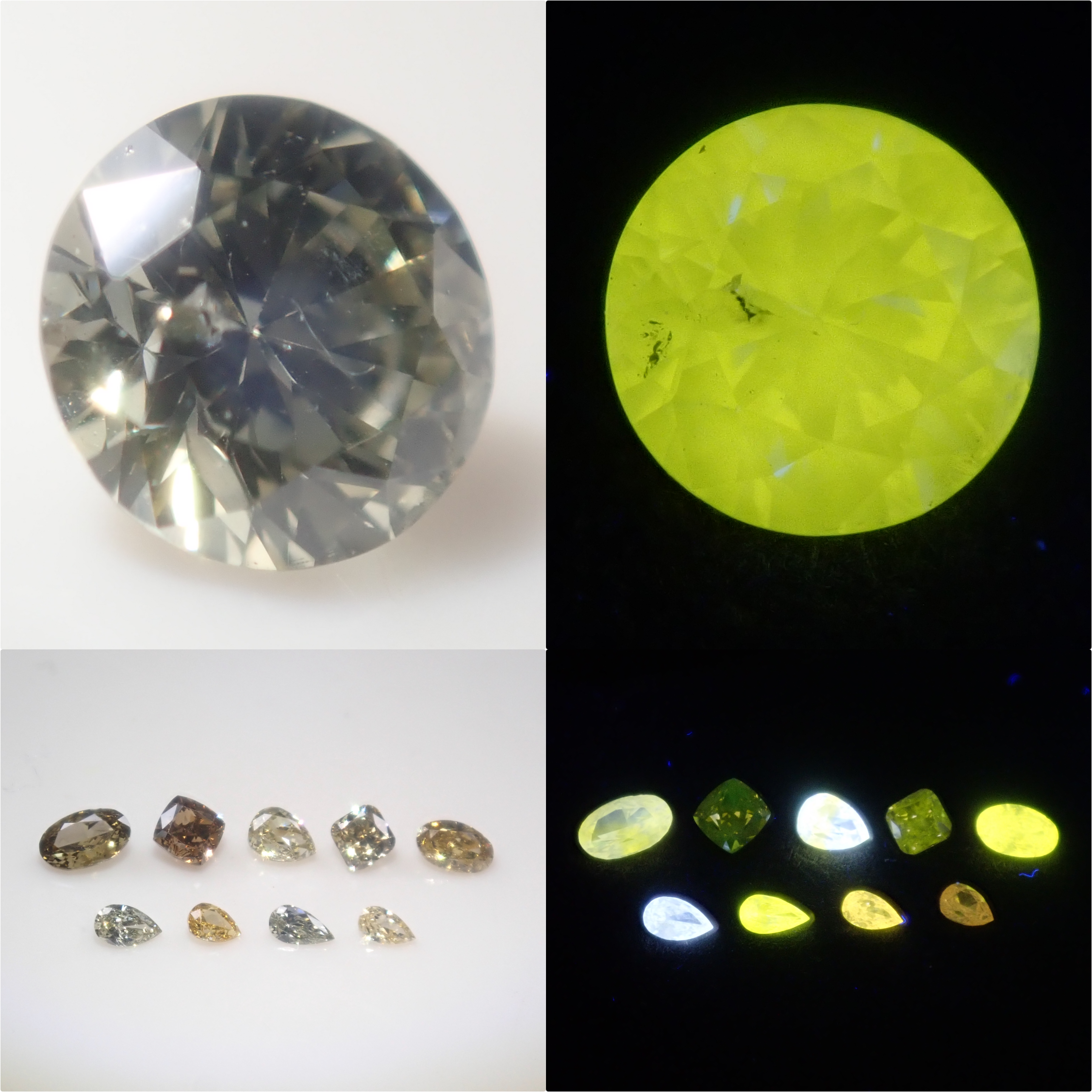 【3/1 22時販売】《限定10石》蛍光ダイヤモンドガチャ💎通常35,800円の3.2mmカメレオンダイヤなど含むガチャ（VS-SIクラス相当）《複数購入割引有》