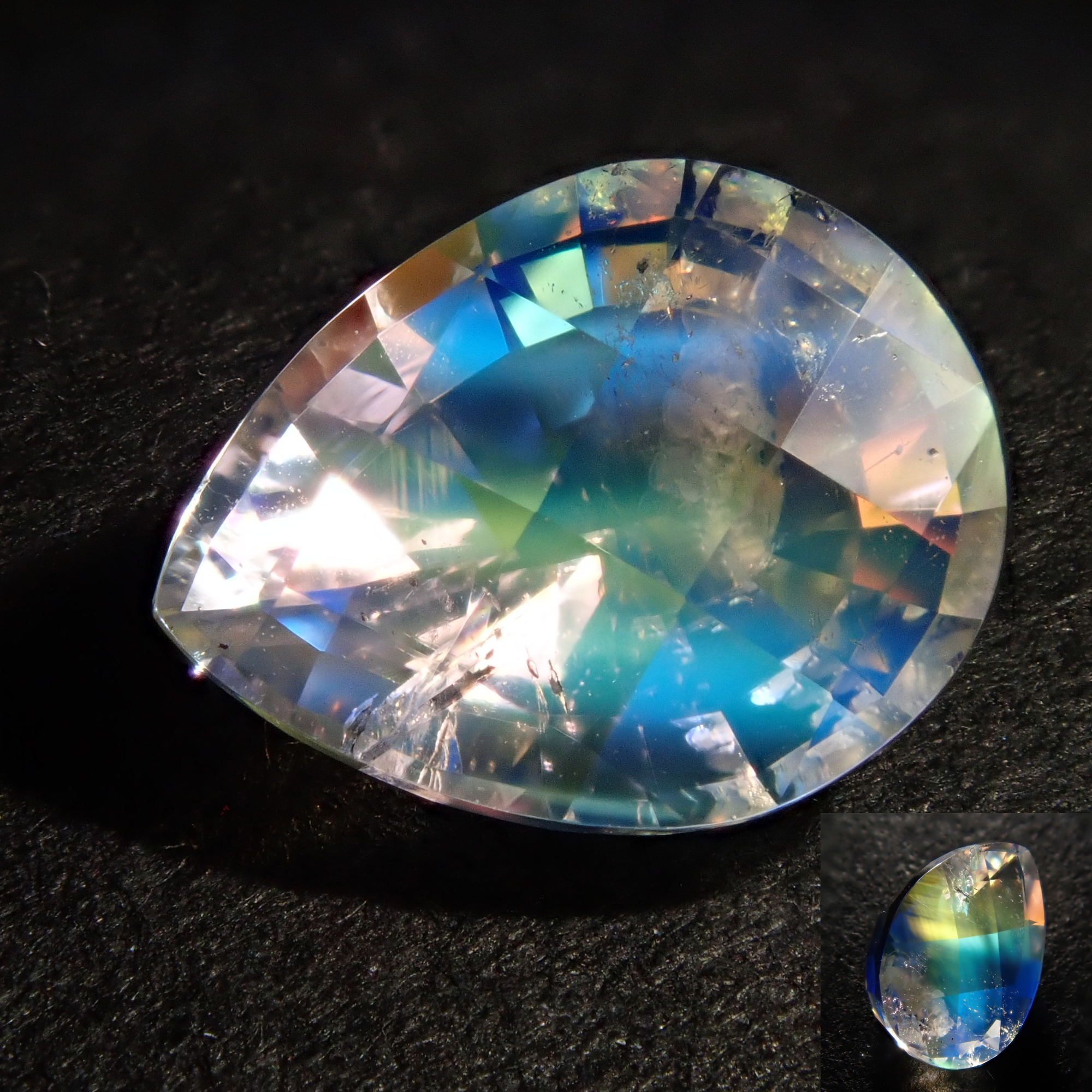 Andesine Labradorite (also known as Rainbow Moonstone) 1.009ct loose stone