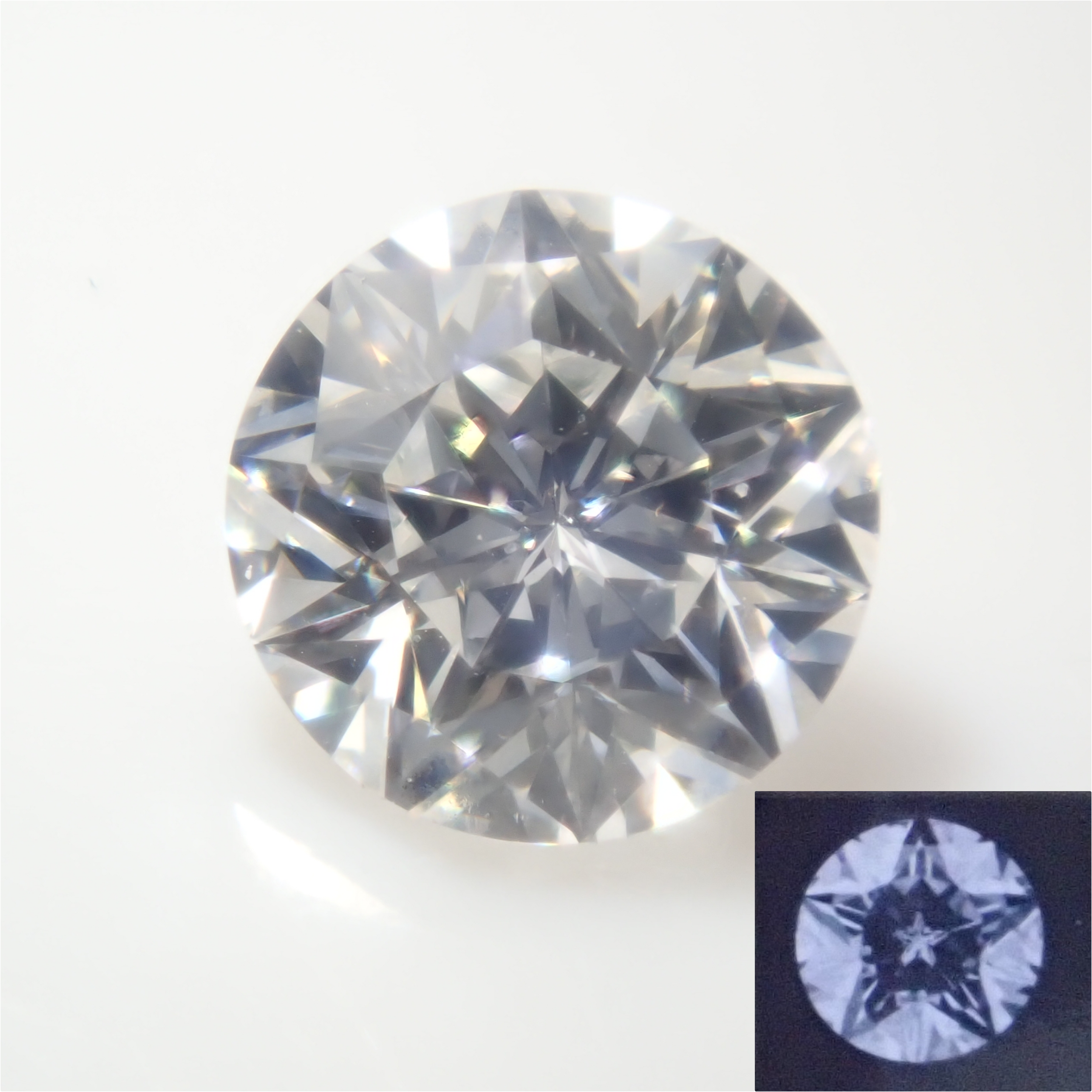 【5/14 22時販売】【カラフリ】星が浮かび上がる「WISH UPON A STAR®」3.5mm/0.166ct/F/VS1 ダイヤモンド　鑑定書