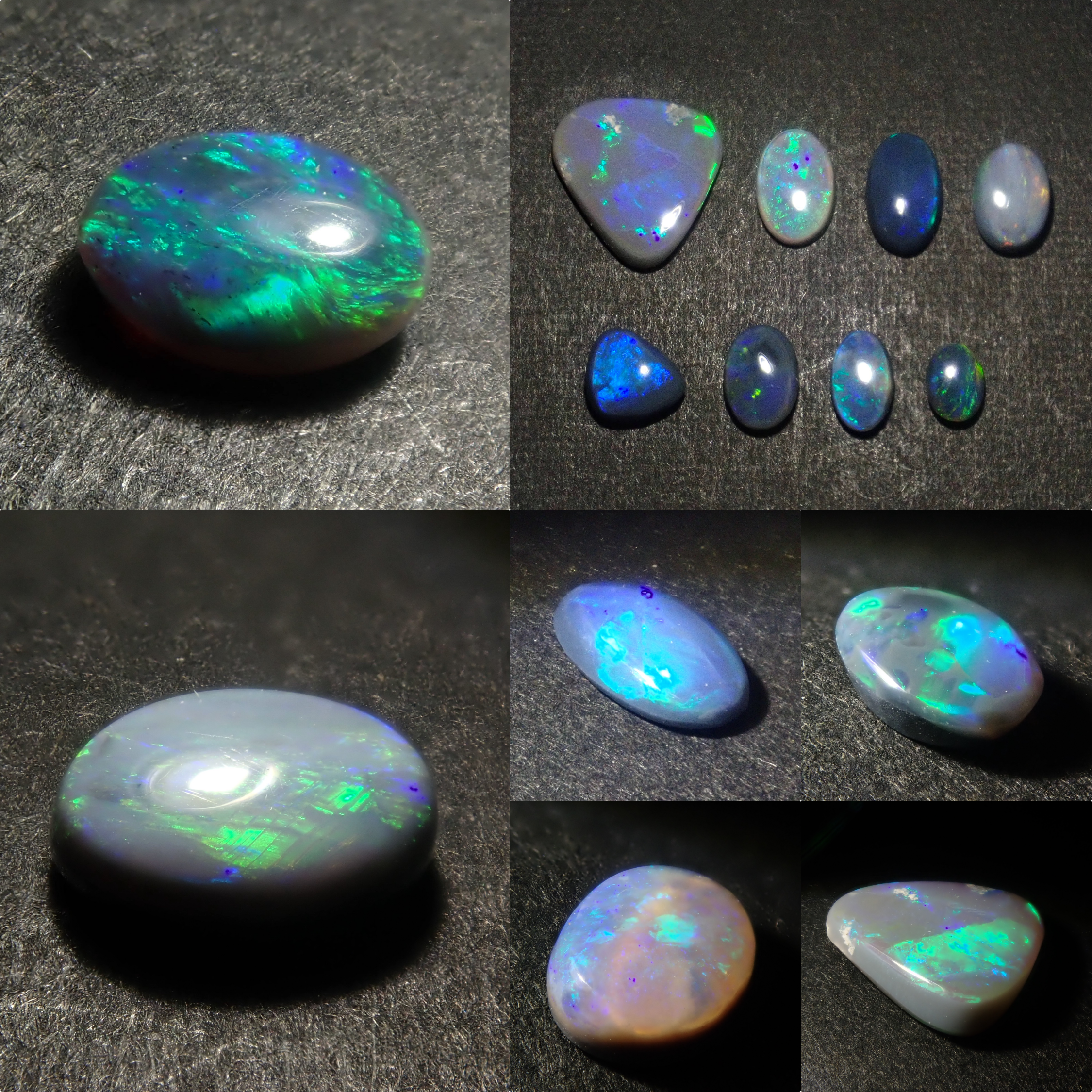 【4/3 22時販売】《ツーソン新着・限定8石》オーストラリア産ブラック1石ルース（ライトニングリッジ産）《複数購入割引有》