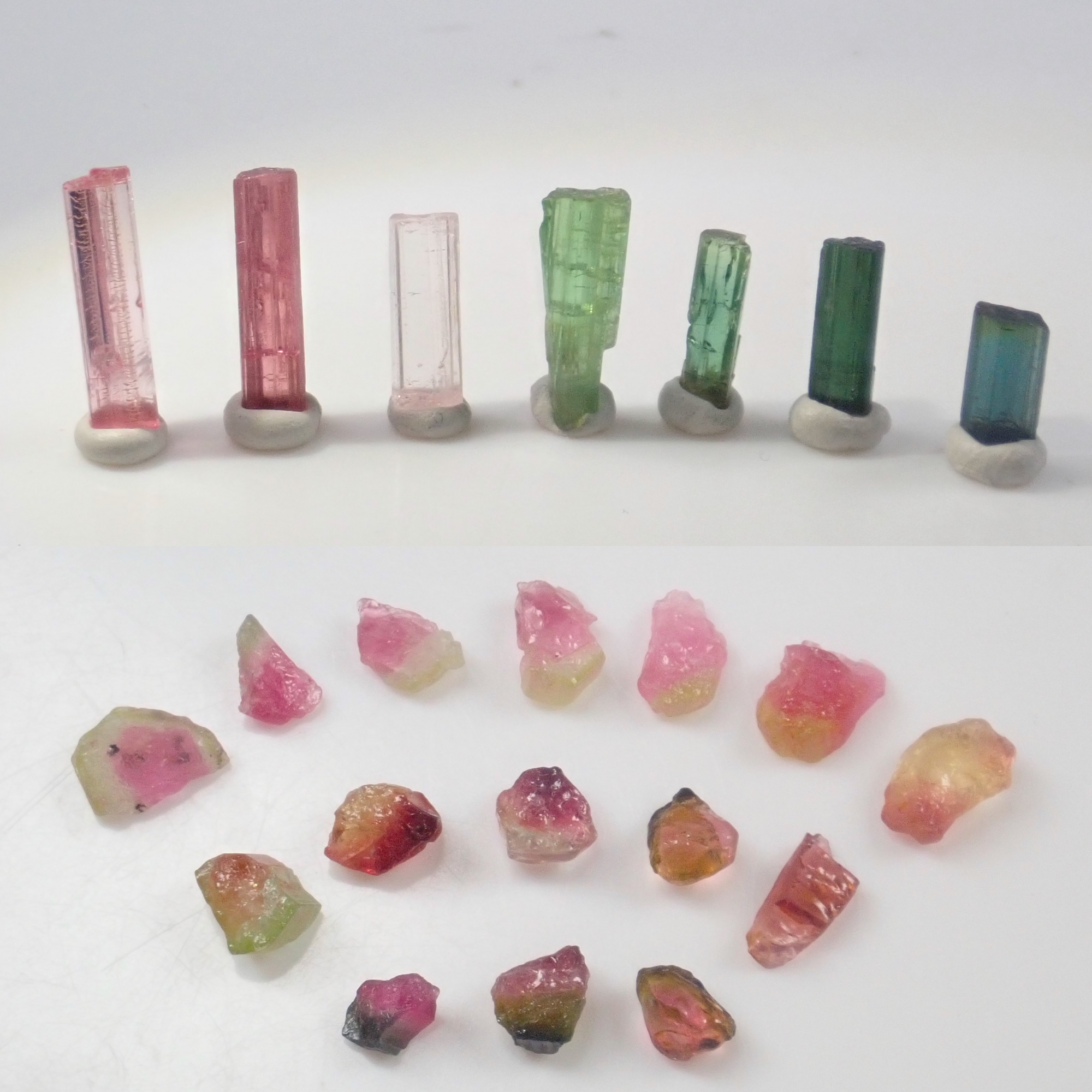 Limited to 15 sets: Two Nigerian tourmaline gemstones (October birthstone) Discounts available for multiple purchases