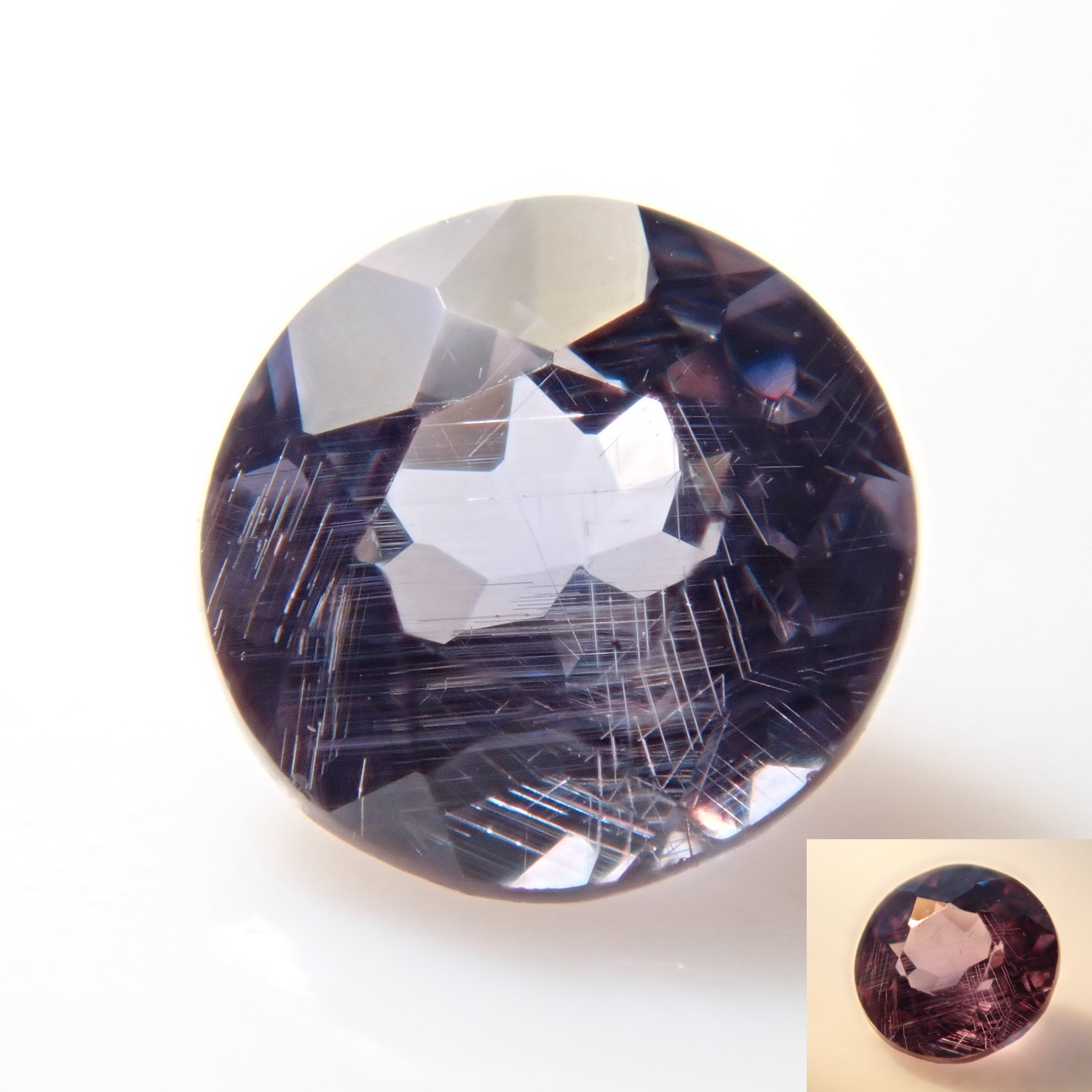 Bekily Blue Garnet from Madagascar (color change garnet) 3mm/0.132ct loose