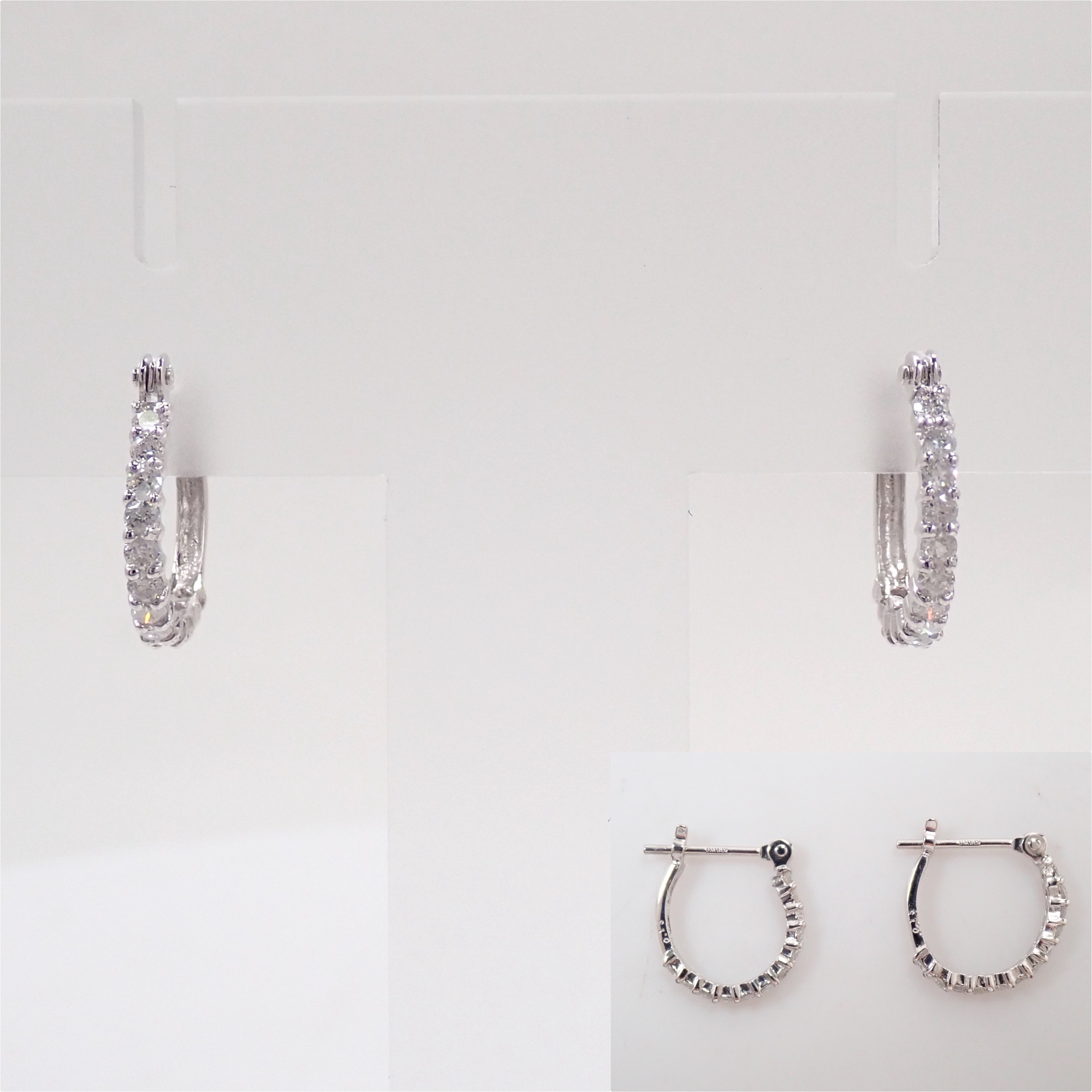 【7/31 22時販売】【カラフリ】K18WG ダイヤモンド 0.30ct ピアス