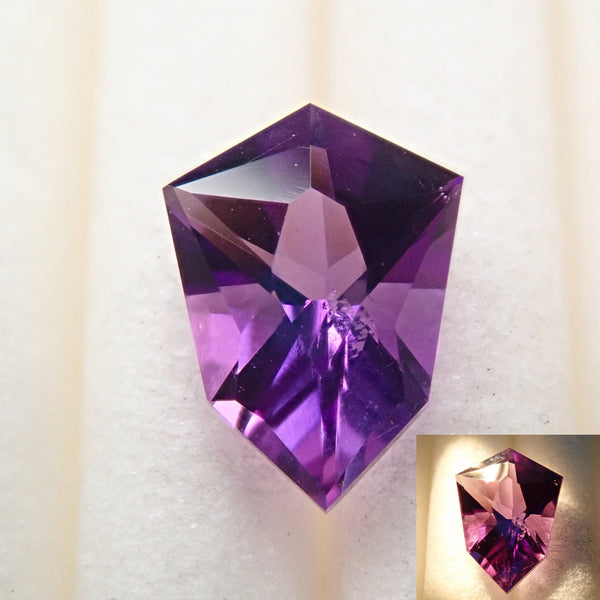 アメジスト（紫水晶） 大粒マロン ブリオレットカット 1連（約
