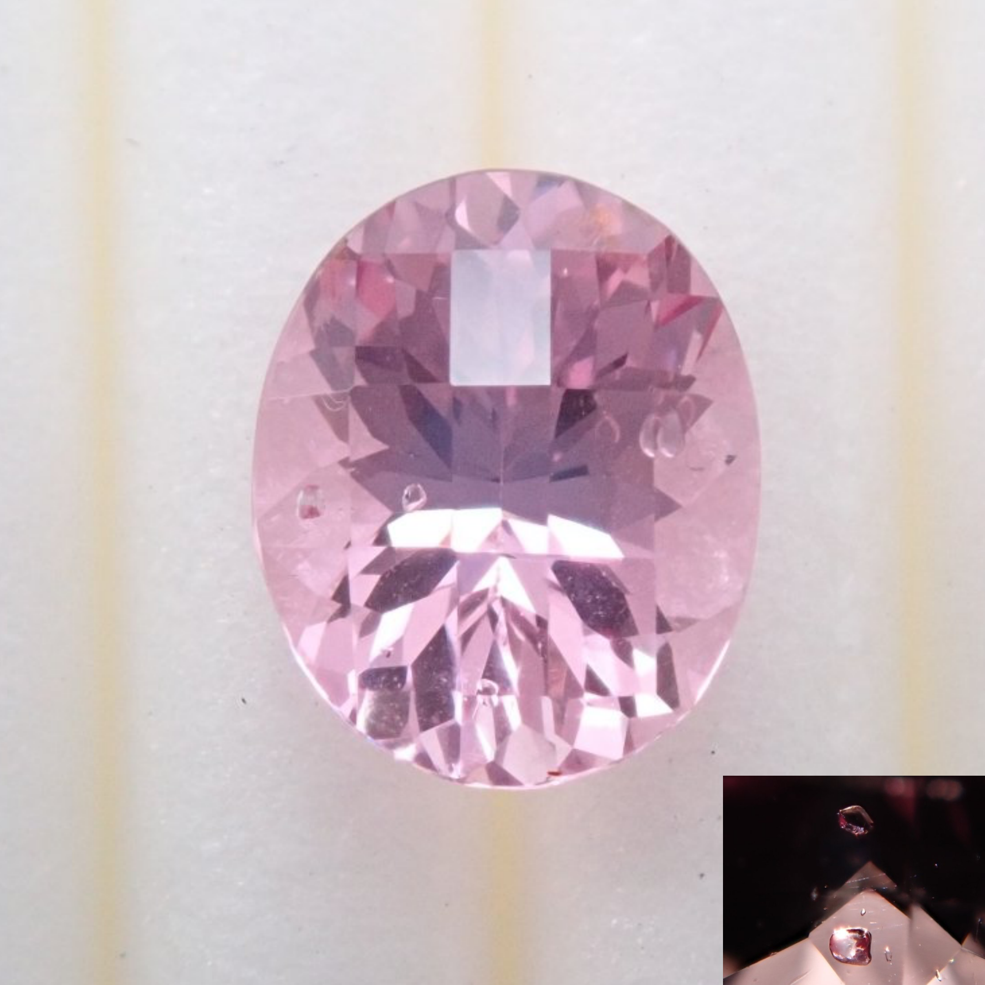 [On sale at 10pm on 10/19] Myanmar pink spinel 0.79ct loose stone (with crystal)