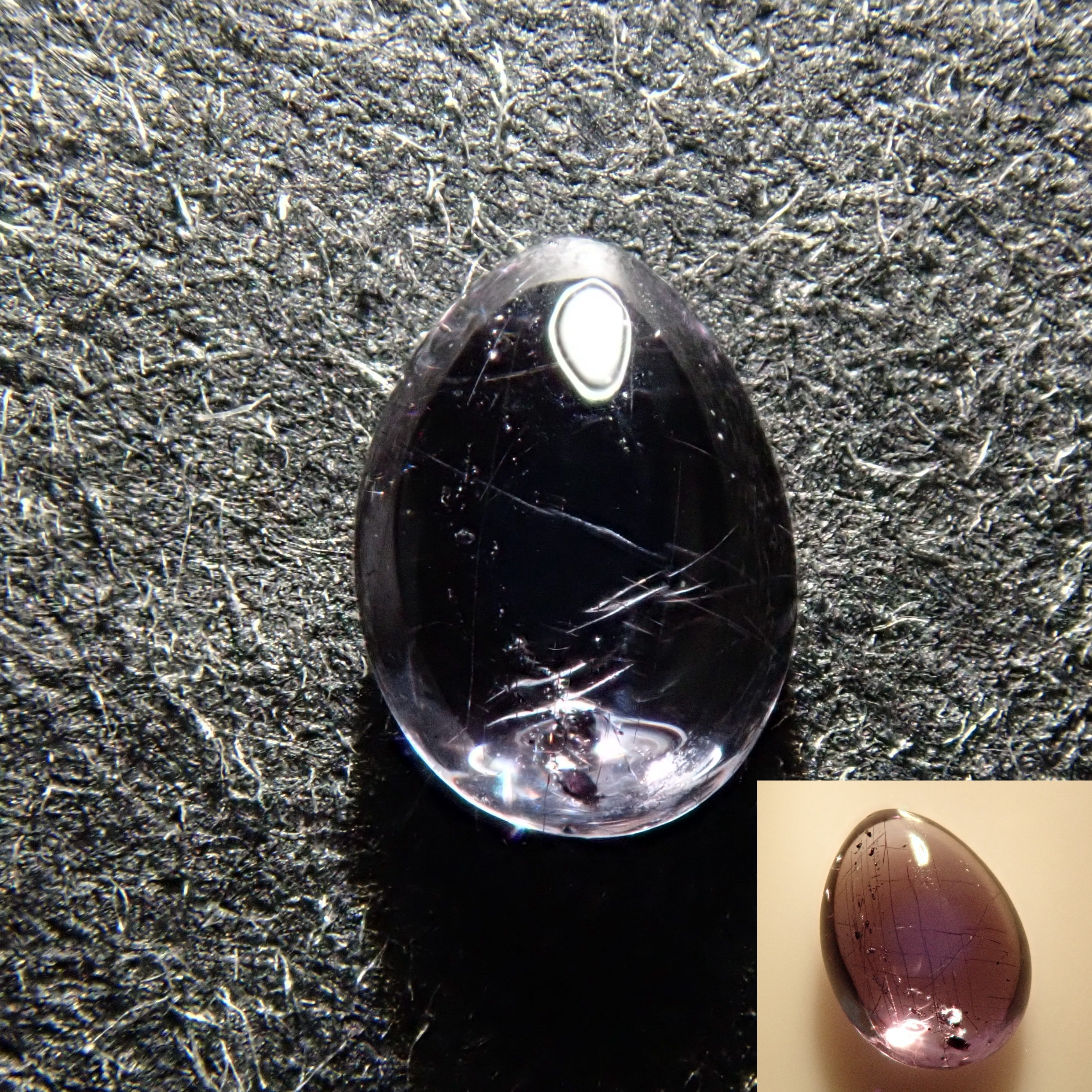 Bekily Blue Garnet from Madagascar (color change garnet) 0.169ct loose