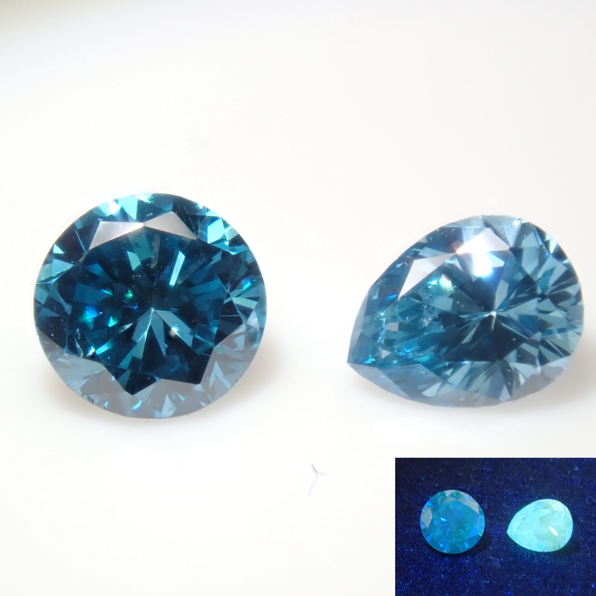 Limited to 2 stones: London Blue Diamond (treated) 1 loose stone (VS class equivalent, including round 3mm) Multiple purchase discounts available