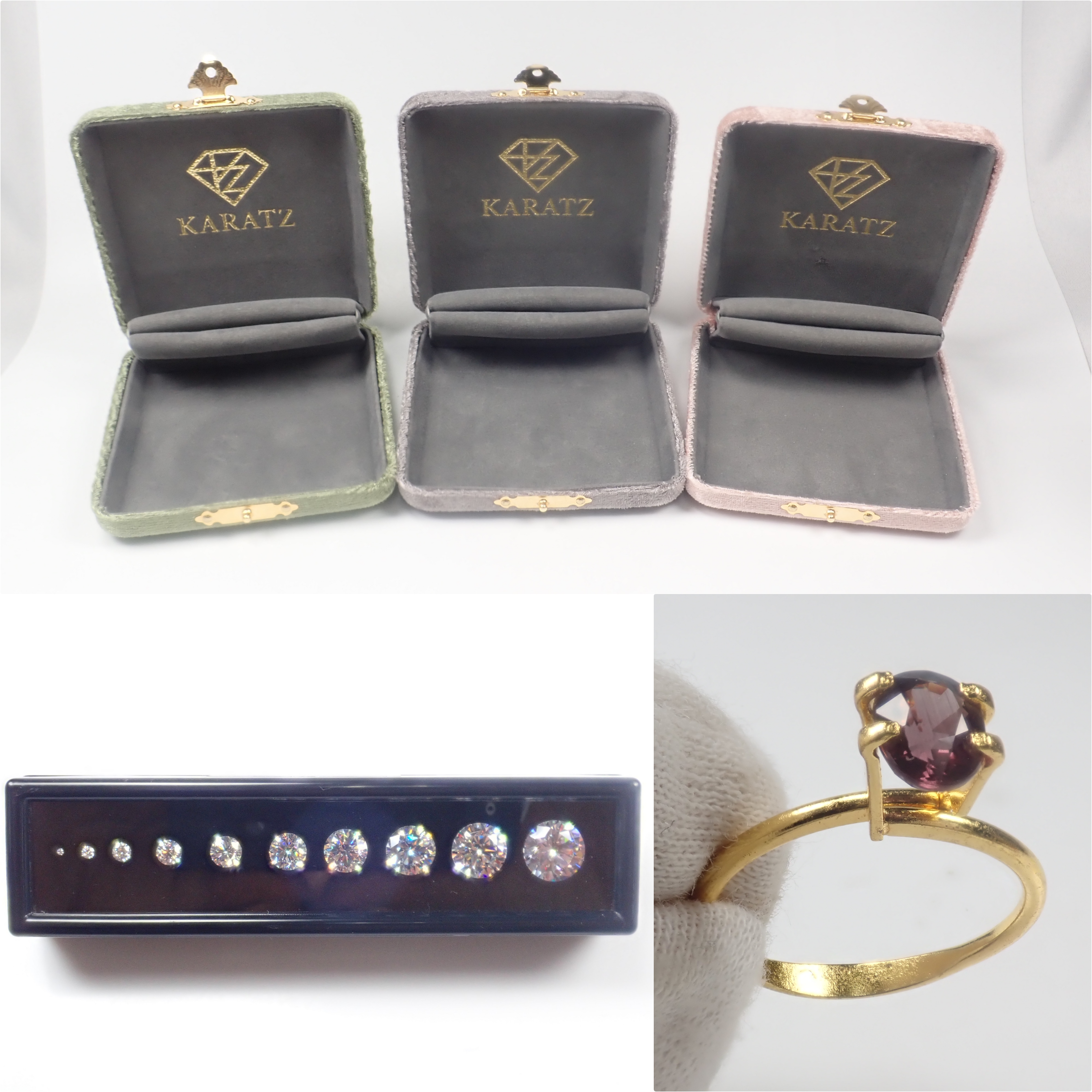 【2/7 22時販売】《限定17点》オーダーメイド初心者福袋💎宝石2石（ダイヤモンド1石入り）、CZセット、リングイメージホルダー付き《複数購入割引有》 (コピー)