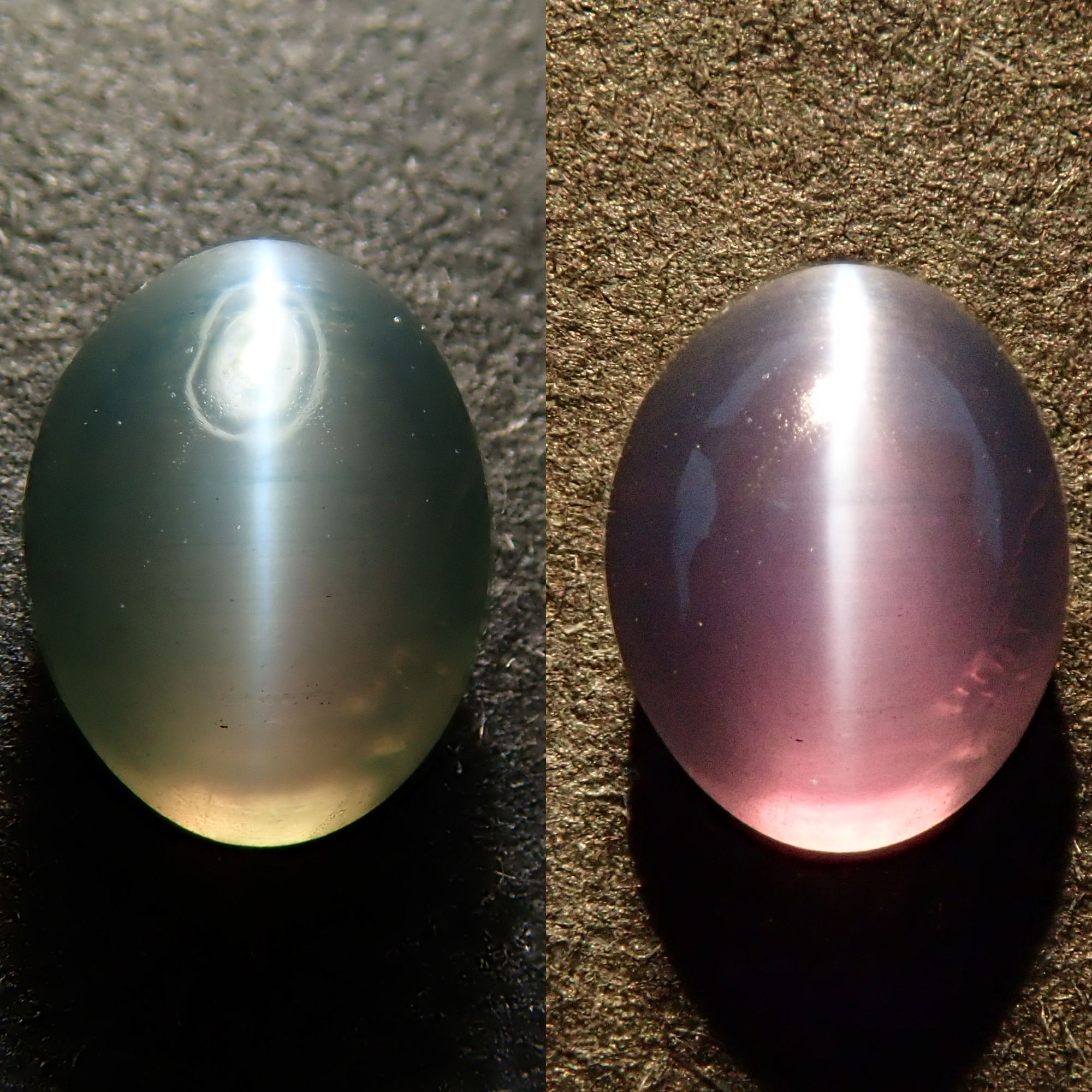 [On sale from 10pm on 8/1] 0.528ct Indian Alexandrite Cat's Eye Loose Stone
