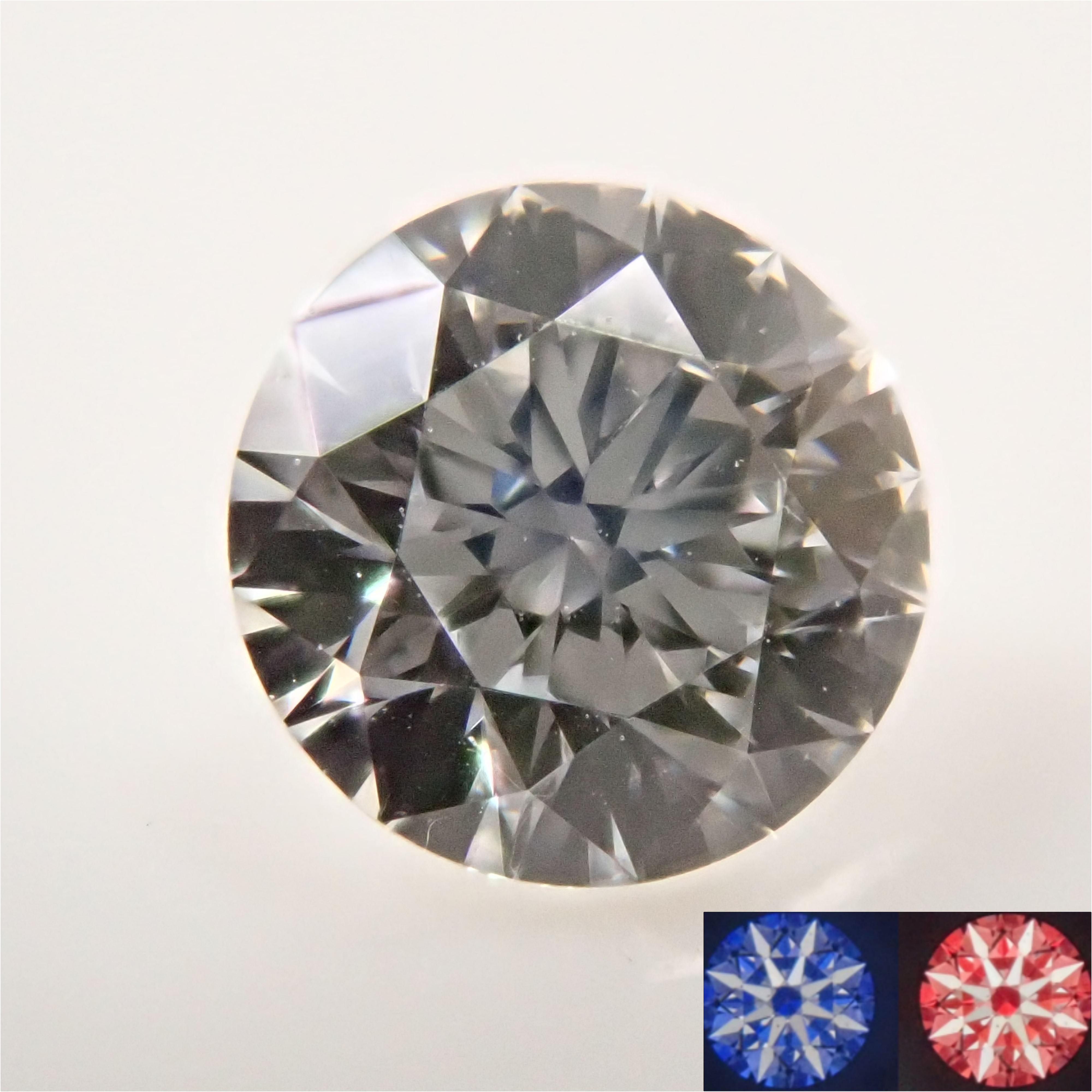 【5/23 22時販売】ダイヤモンド 3.4mm/0.141ctルース(E, VVS-2, EXCELLENT,H&C)