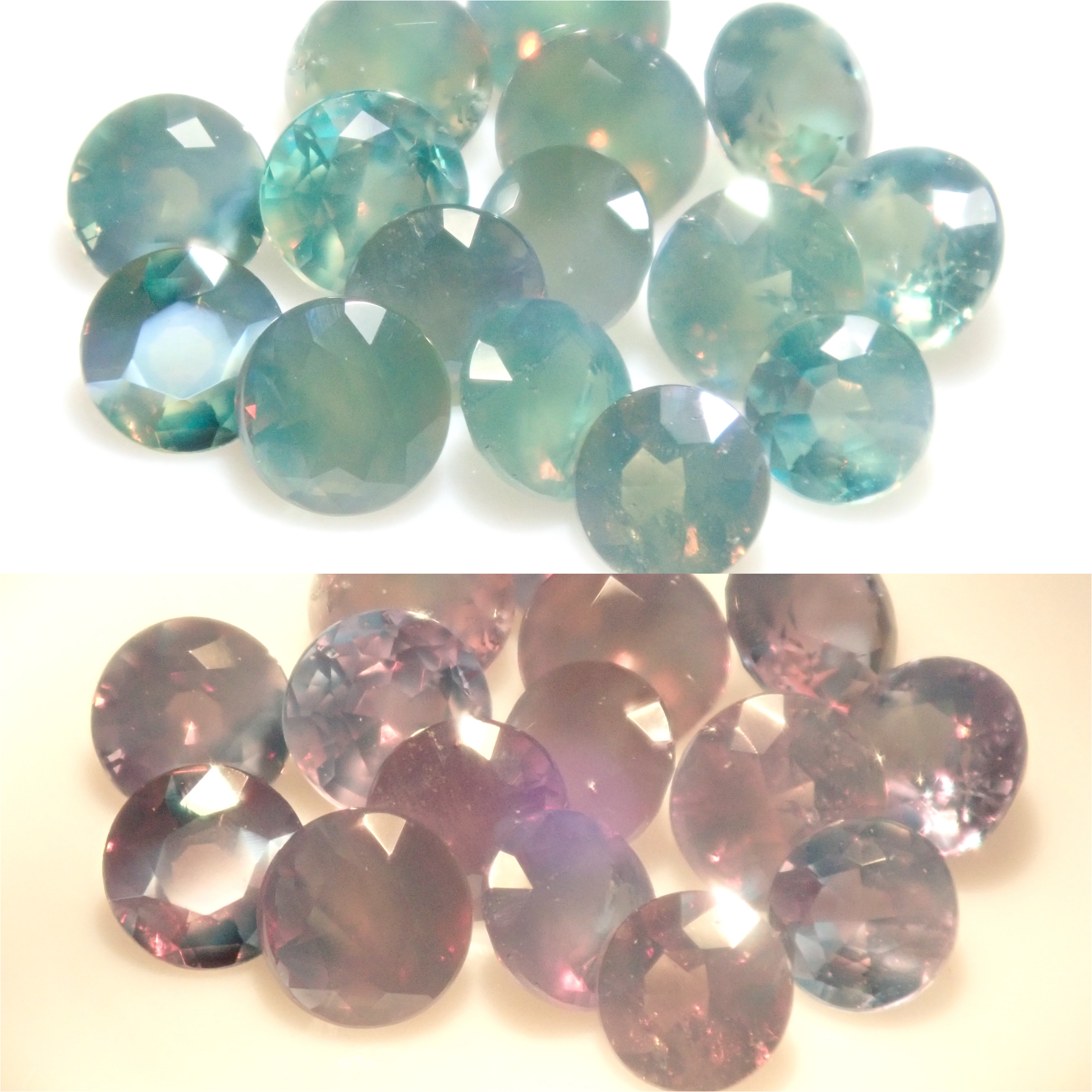 【10/3 22時販売】《限定15石》ブラジル産シルキーアレキサンドライト1石ルース（2.5-3.0mm,ラウンドカット）《複数購入割引有》