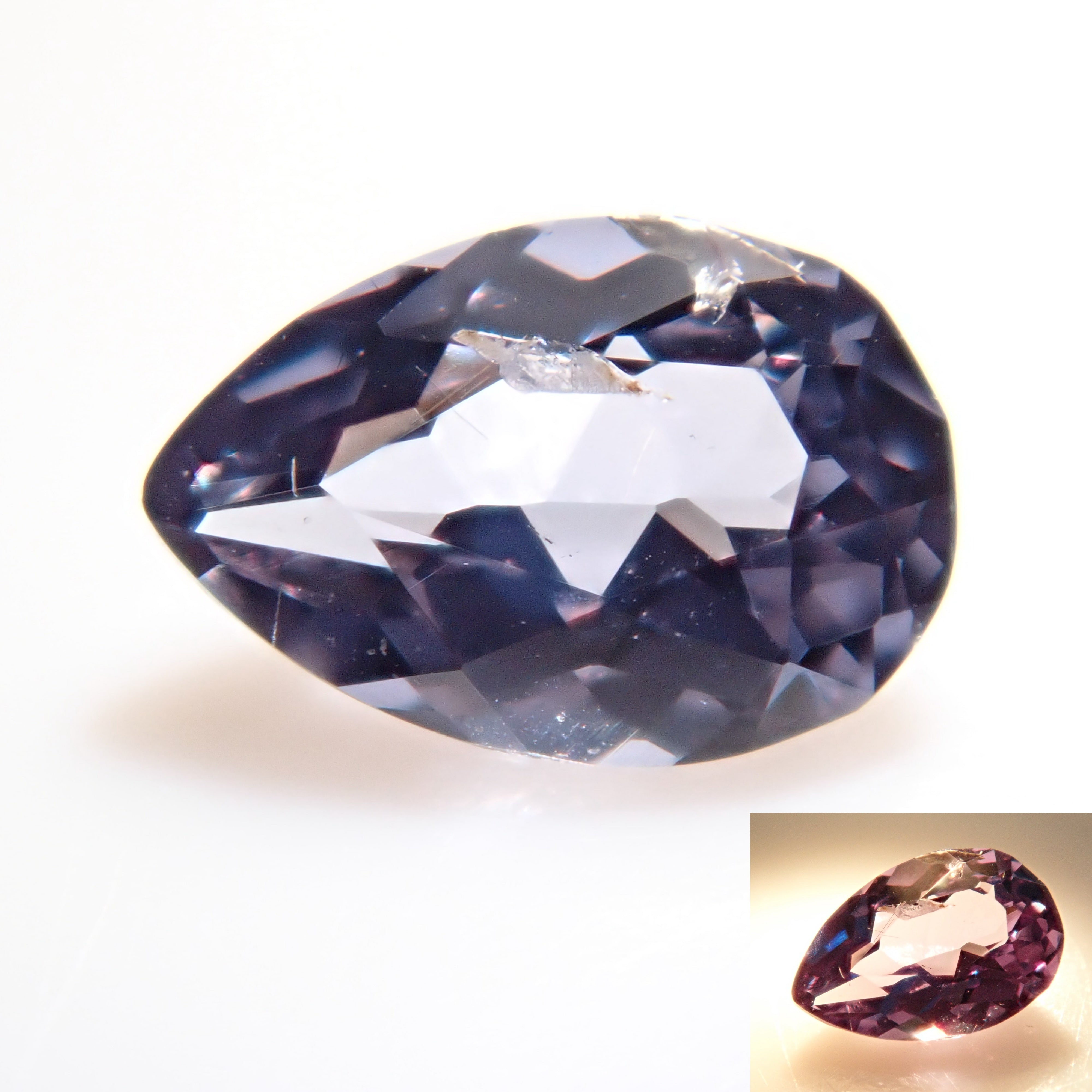 Bekily Blue Garnet from Madagascar (color change garnet) 0.136ct loose