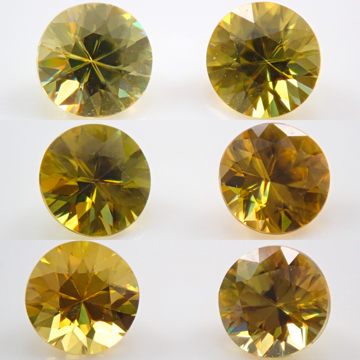 マダガスカル産スフェーン1石ルース（ラウンドカット,4mm）《複数購入
