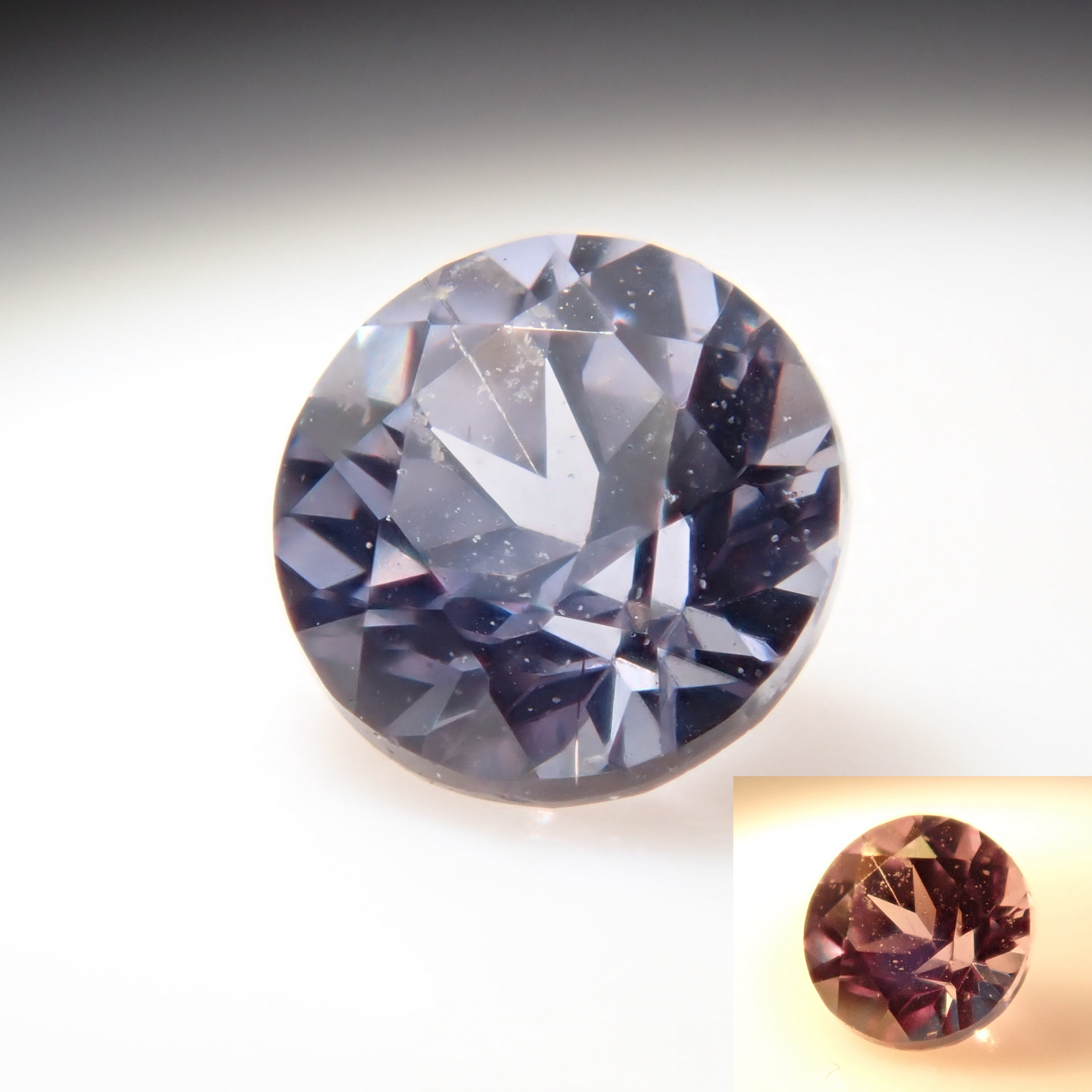 Bekily Blue Garnet from Madagascar (color change garnet) 2.6mm/0.101ct loose